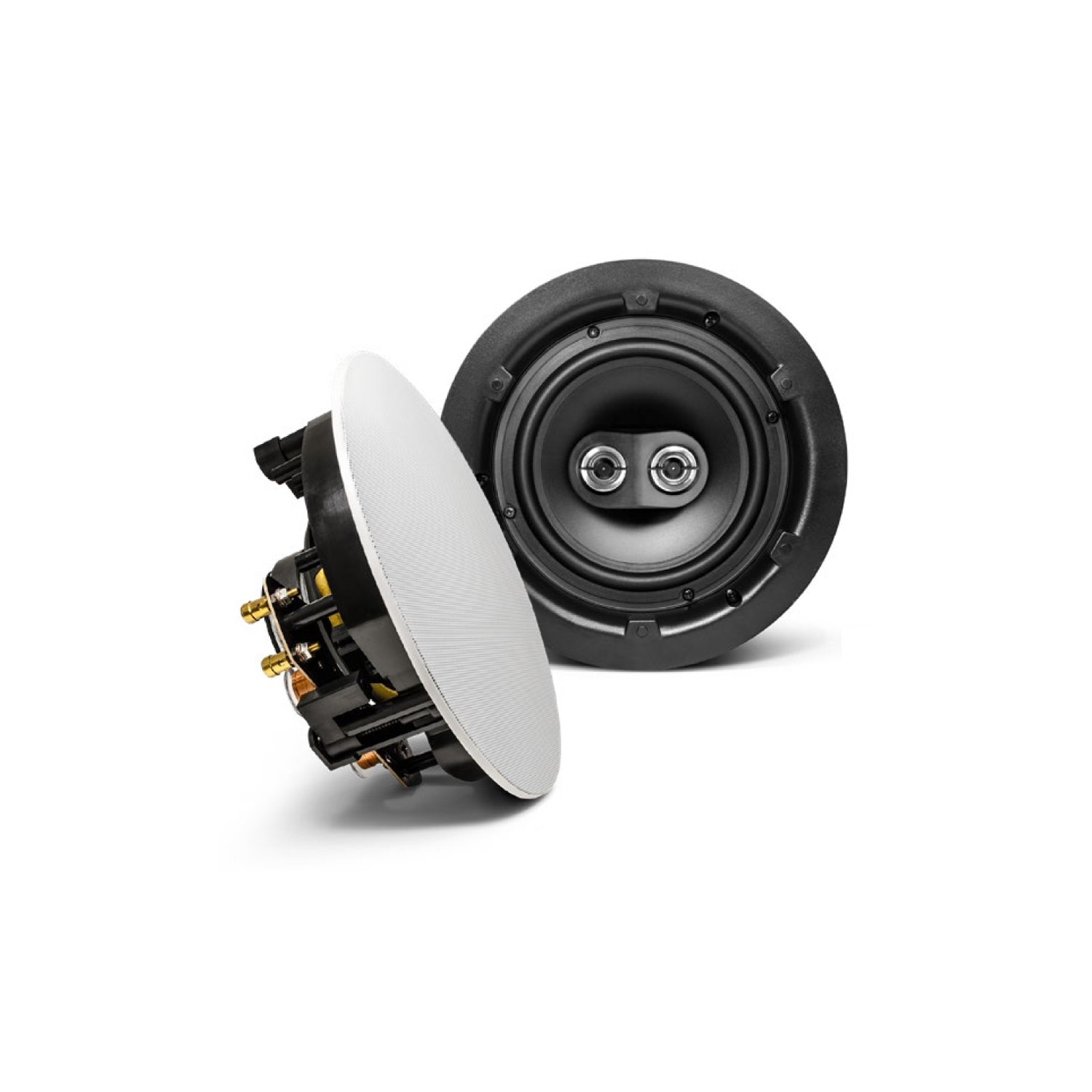 SyncSound SS-ICS6-DVC 6.5" Stereo In-Ceiling 80 Watts 8 Ohms Speaker White 1 Unit