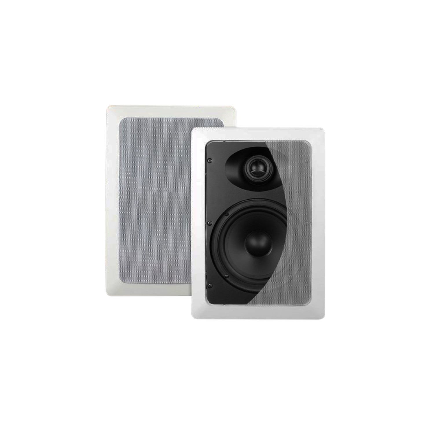 SyncSound SS-IWS-6 6.5" In-Wall 70 Watts 8 Ohms Speakers White 1 Pair