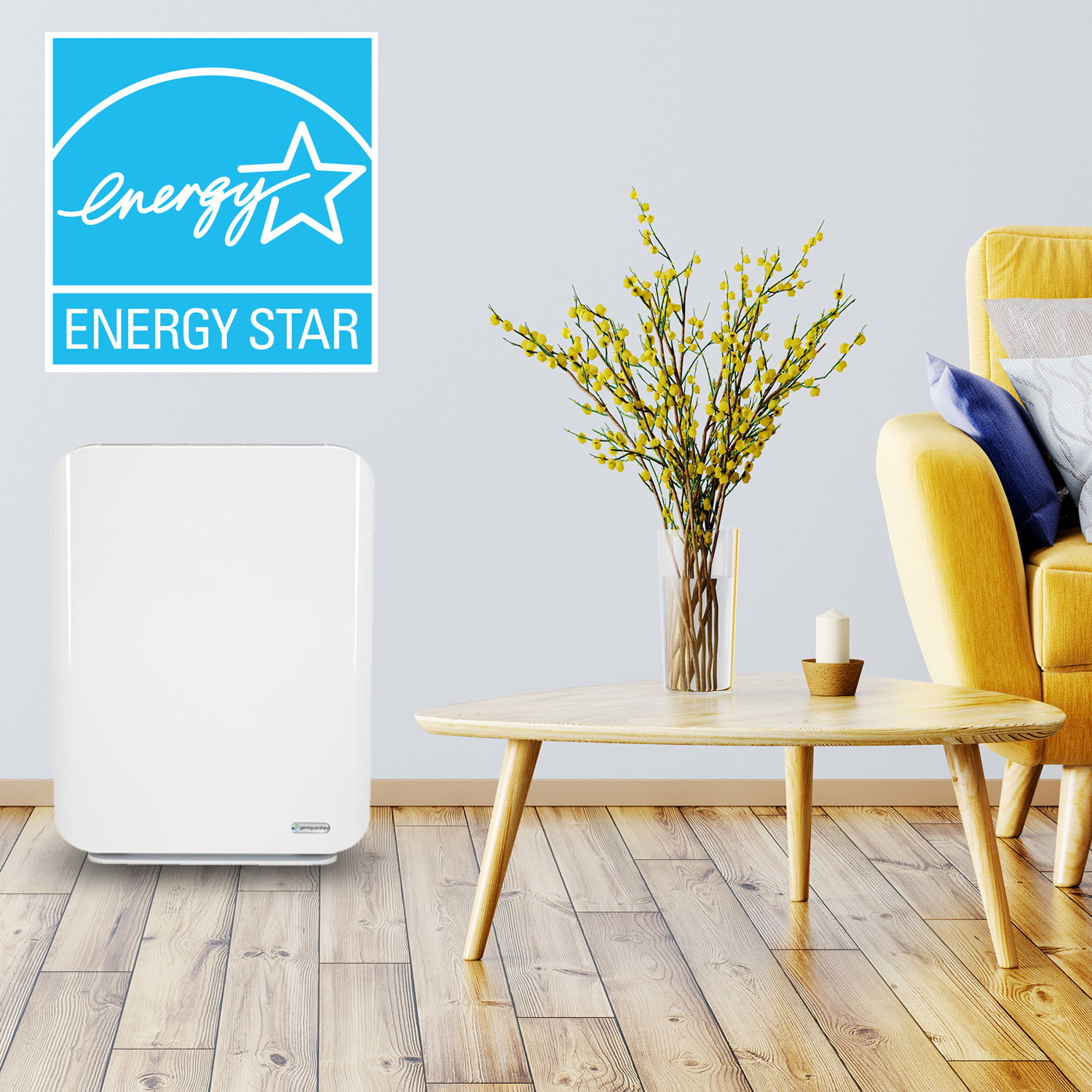 Purificateur d'air de GermGuardian avec filtre HEPA - Blanc