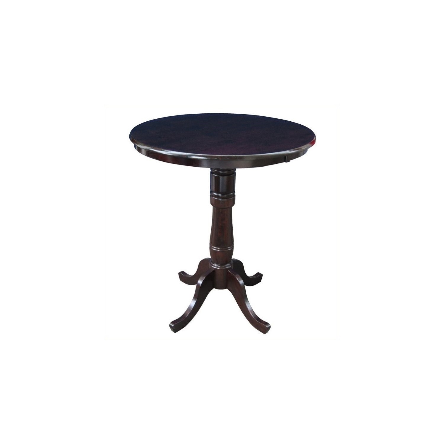 International Concepts 30" Round Pub Table in Rich Mocha
