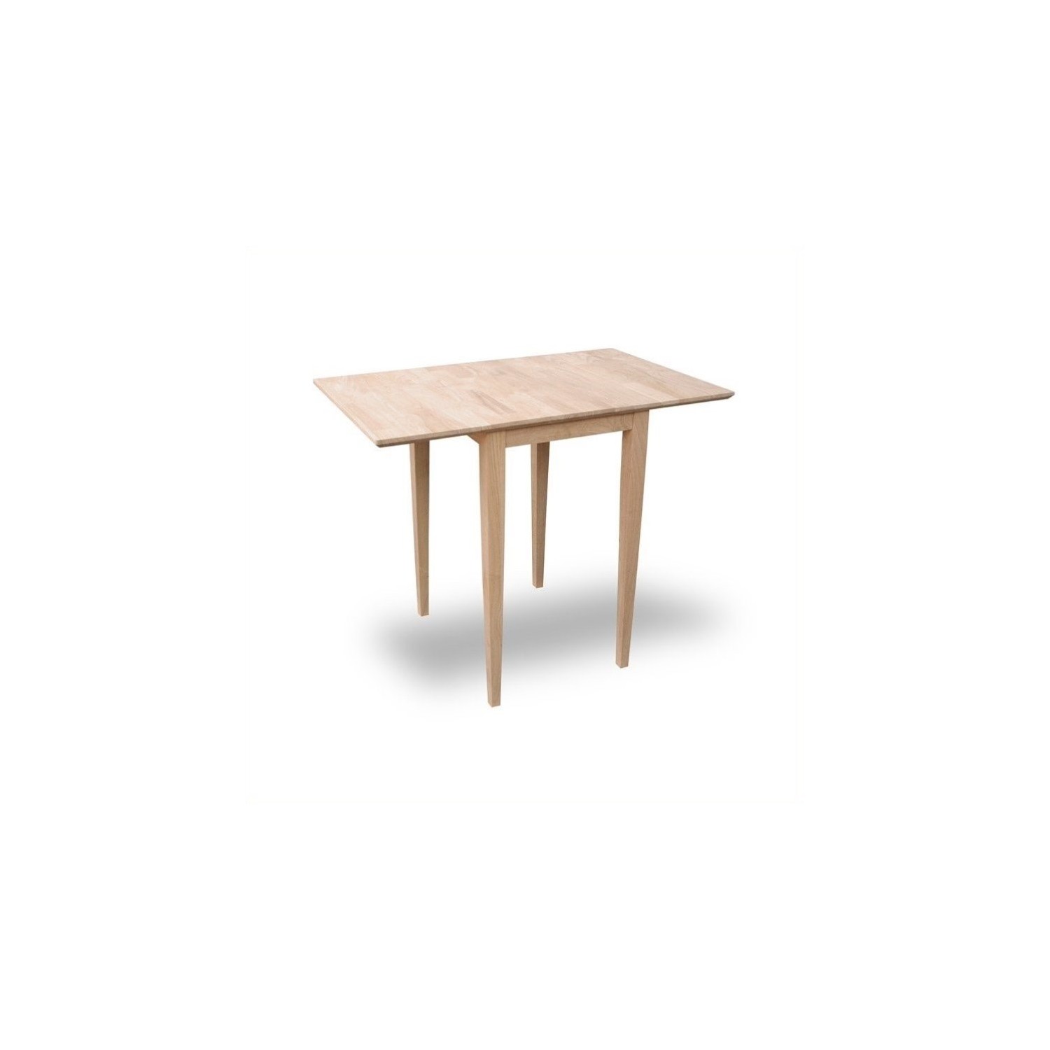 International Concepts Unfinished Drop Leaf Casual Dining Table