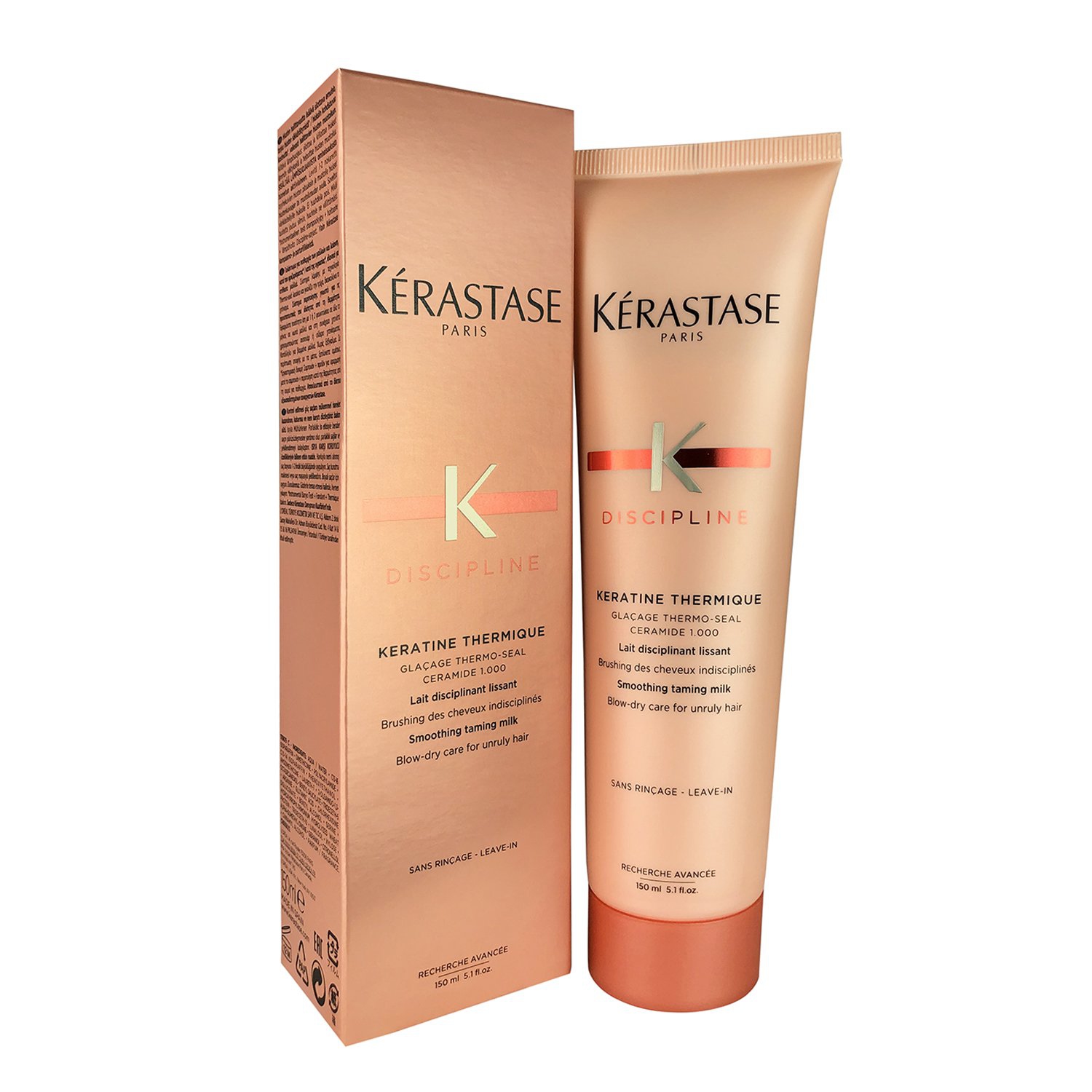 Anti-Frizz Discipline Keratine Thermique Smoothing Taming Milk par Kerastase pour Unisexe - 5.1 oz Anti-Frizz