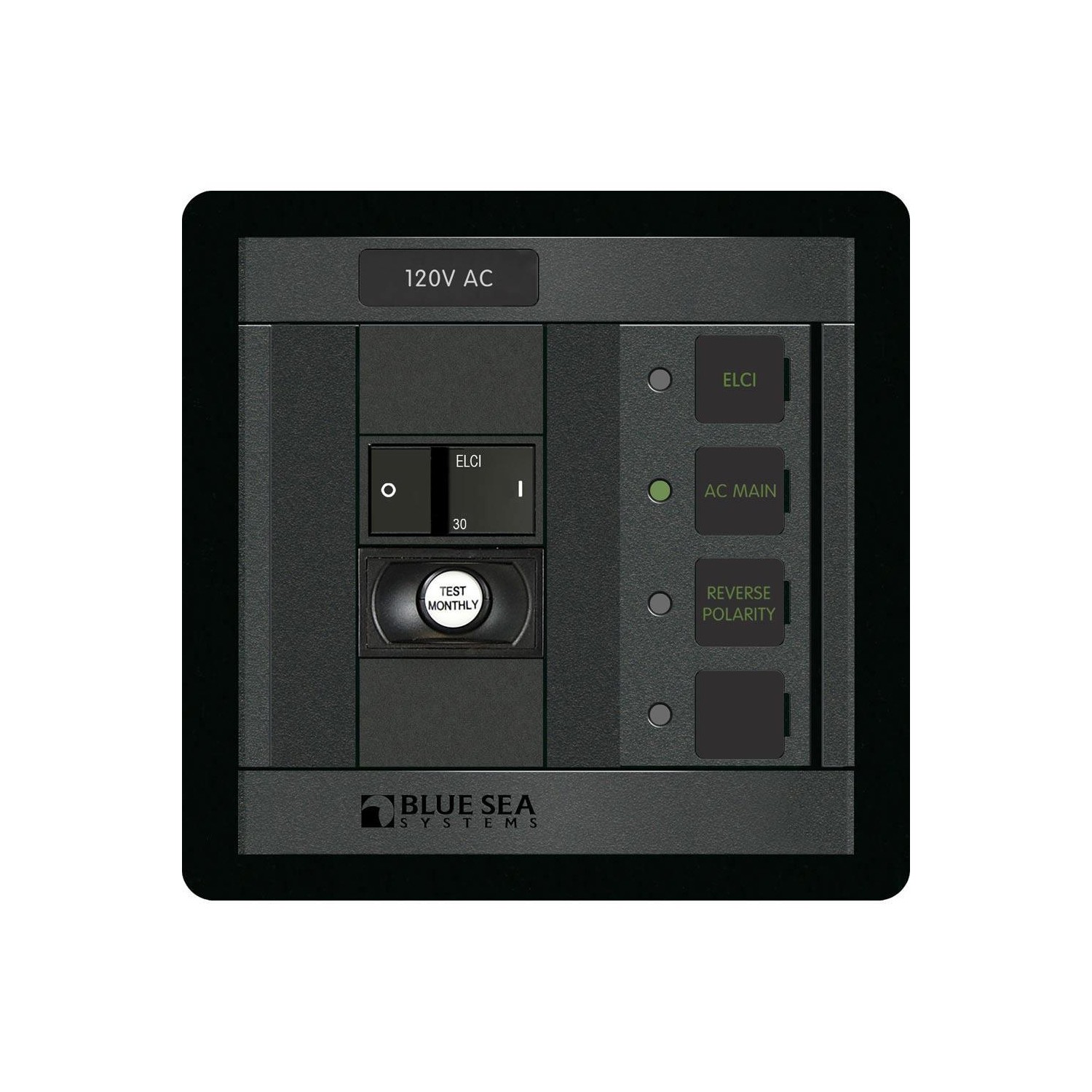 Blue Sea 1502 ELCI Main 30A Double Pole Panel