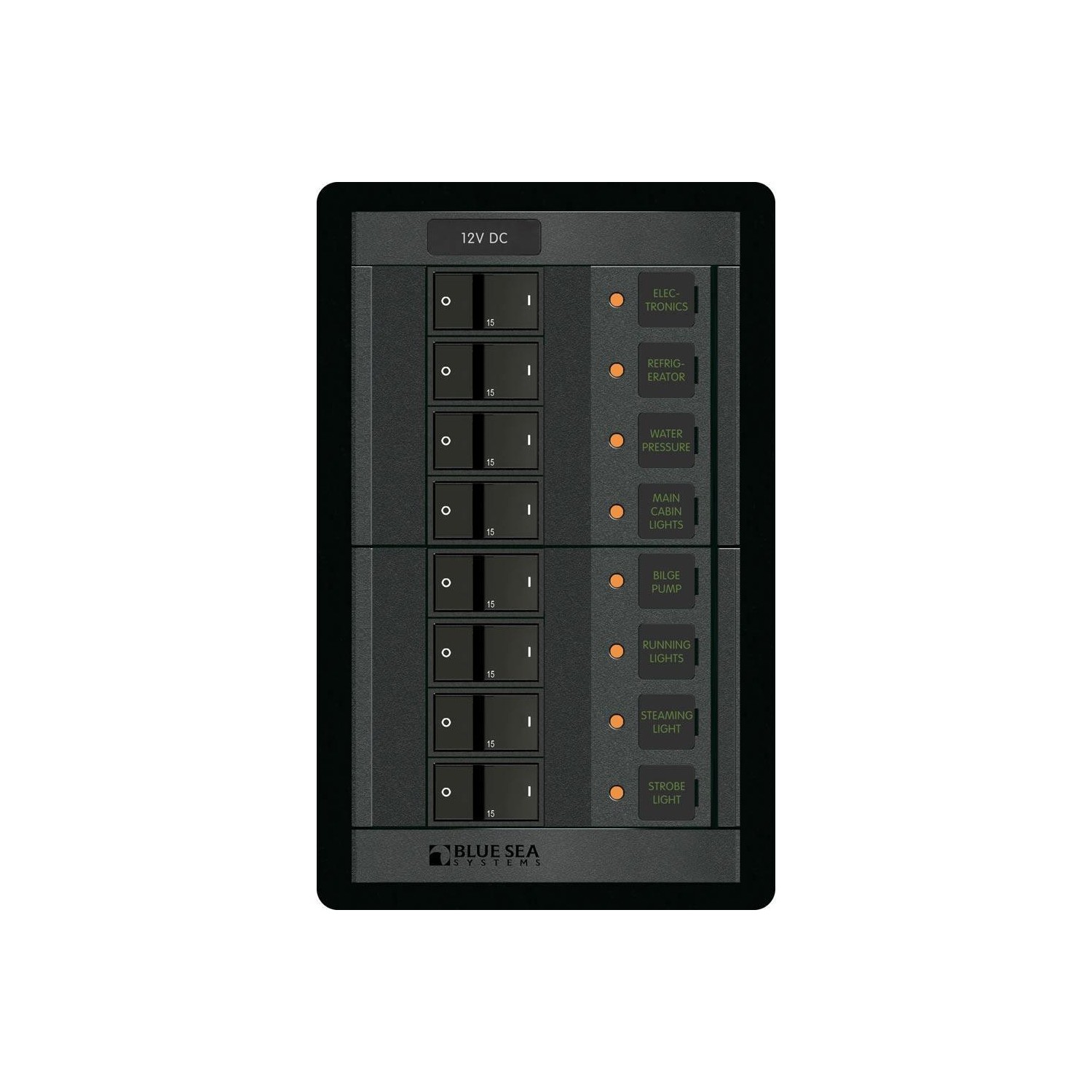 Blue Sea 1200 12V DC 8 Position - Vertical