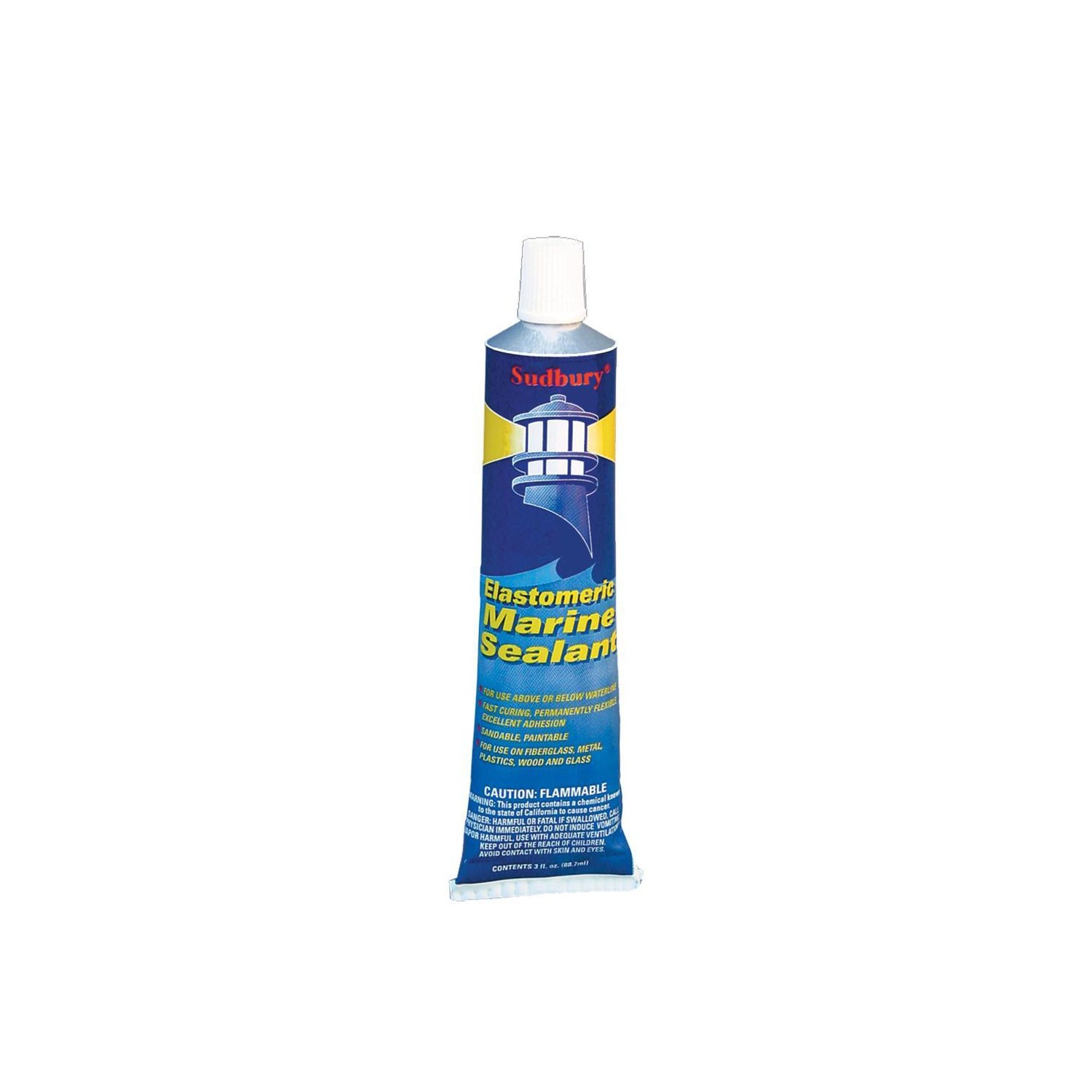 Sudbury Elastometric 3 oz Sealant Tube - White