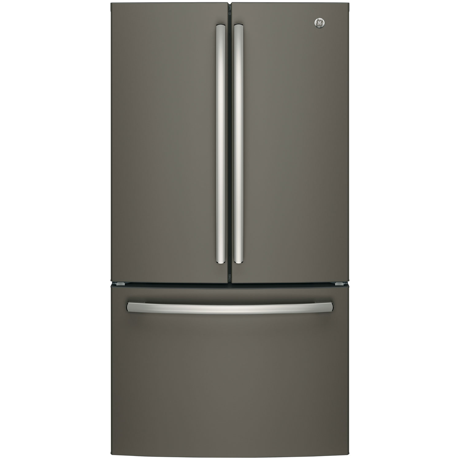 Réfrigérateur à deux portes 26,7 pi³ 36 po avec distributeur d'eau de GE - Ardoise