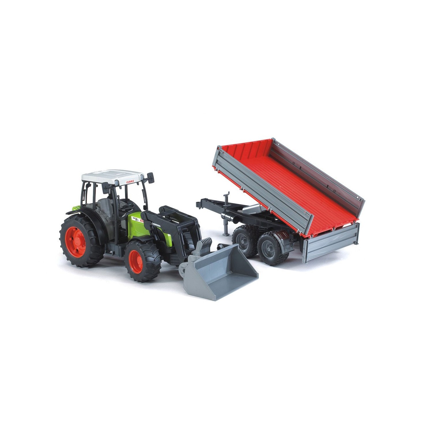 Bruder | Agriculture: Claas Nectis 267 F With Front Loader And Trailer