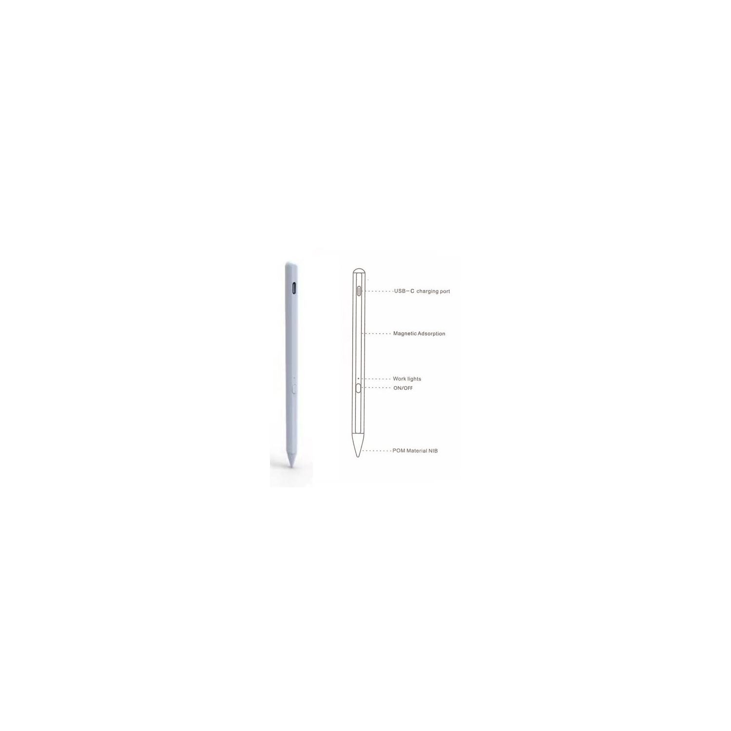 HYFAI Stylus Pen, Digital Pen for Apple iPad 2018-2020,for iPad 6/7/8th,Air 3rd/4th, Mini 5th,iPad Pro 3rd/4th (11"&12.9"),with Palm-Rejection. Compatible with Apple Pencil 2 (White)