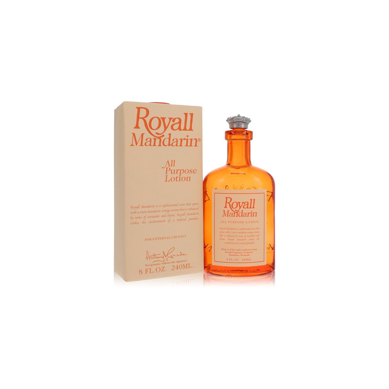 Royall Mandarin par Royall Fragrances All Purpose Lotion / Cologne 8 oz 235ml
