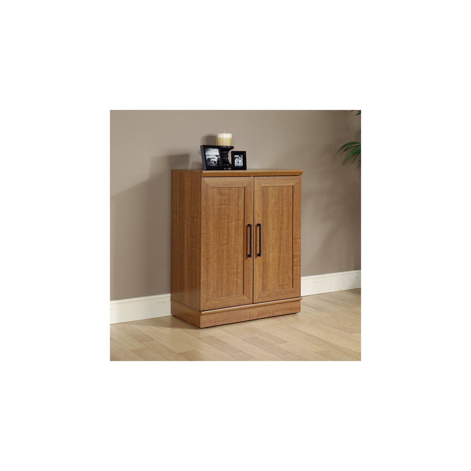 Sauder Homeplus Base Cabinet in Sienna Oak Finish