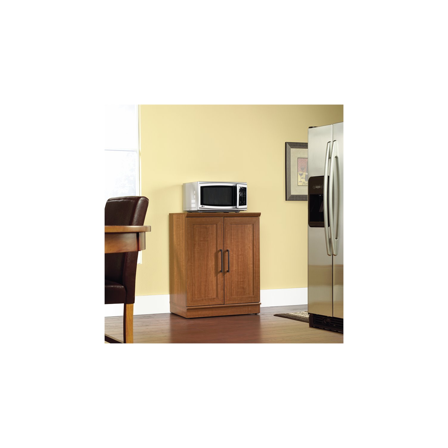 Sauder Homeplus Base Cabinet in Sienna Oak Finish