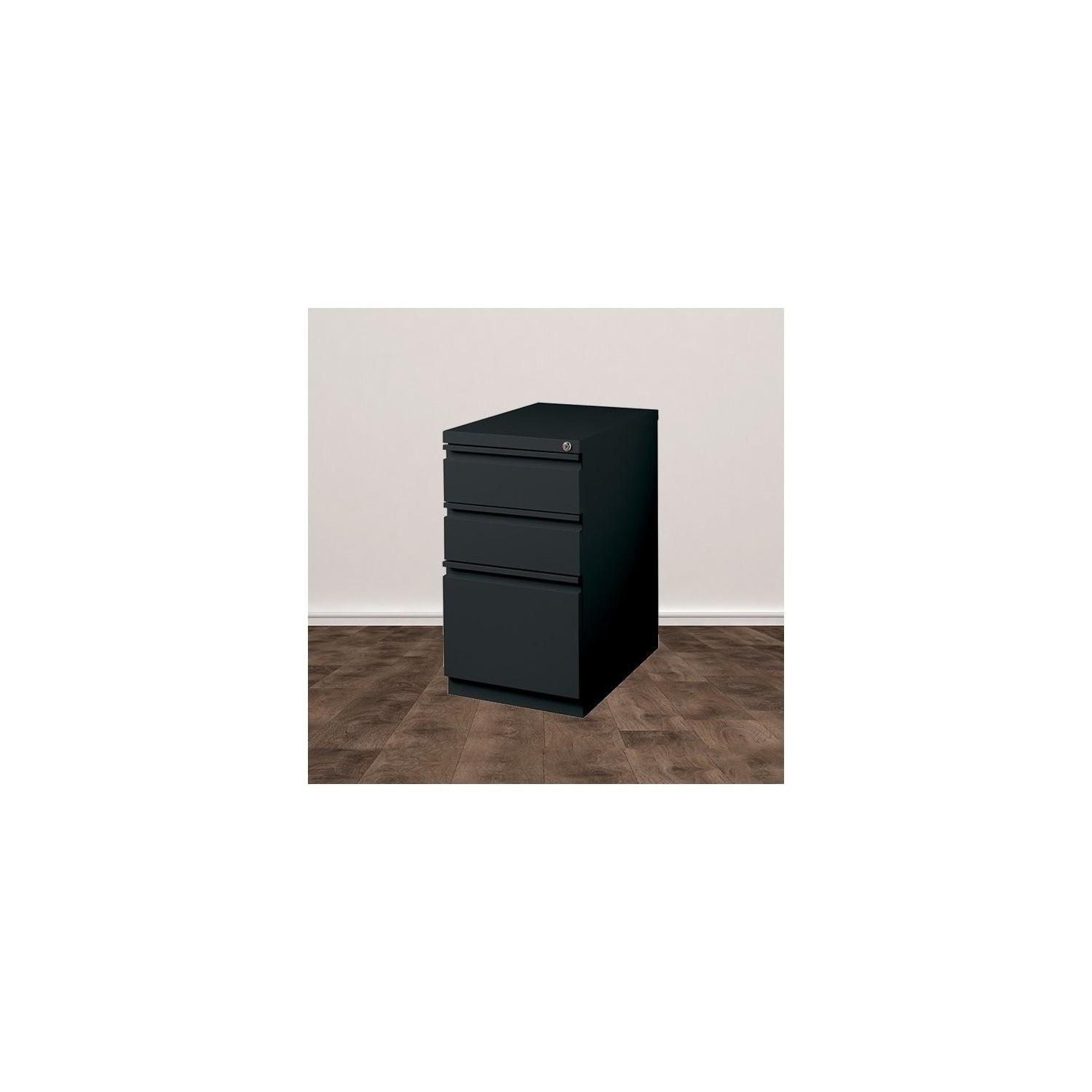 Trent Home Cobalt 3 Drawer Mobile File Cabinet in Black