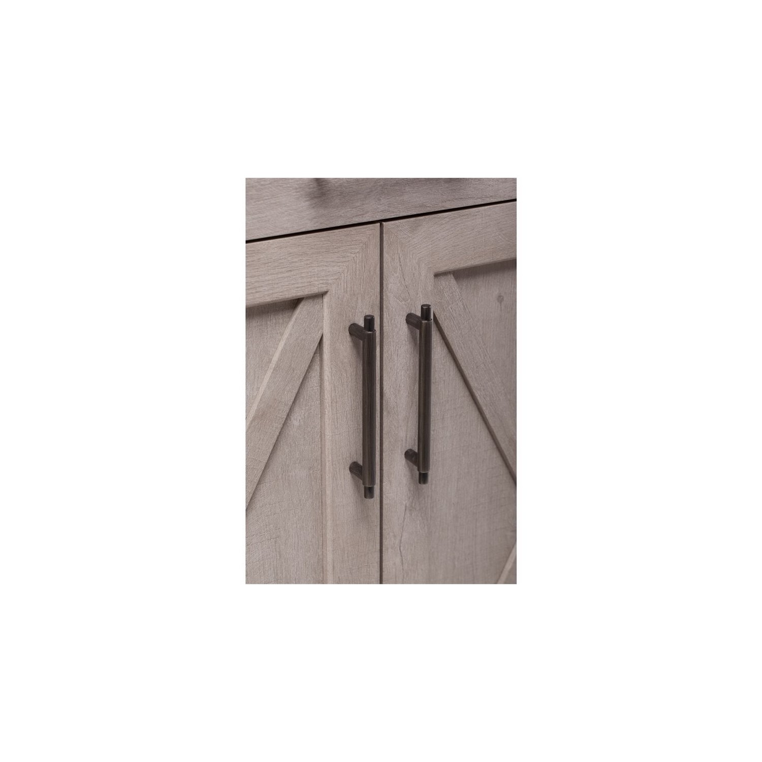 Bush Key West Storage Cabinet in Washed Gray