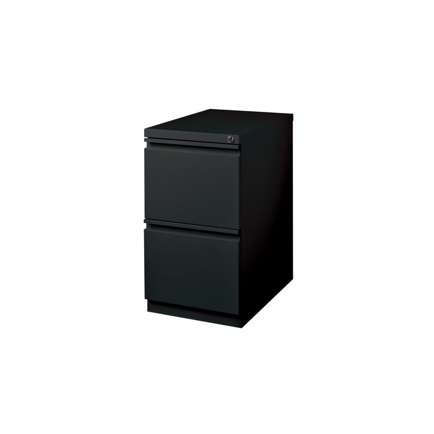 Bowery Hill 2 Drawer Mobile File Cabinet File in Black