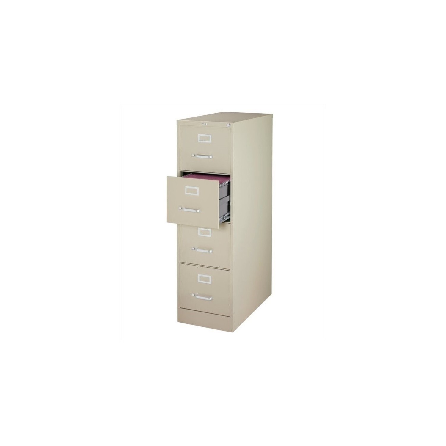 Pemberly Row 4 Drawer Letter File Cabinet in Putty