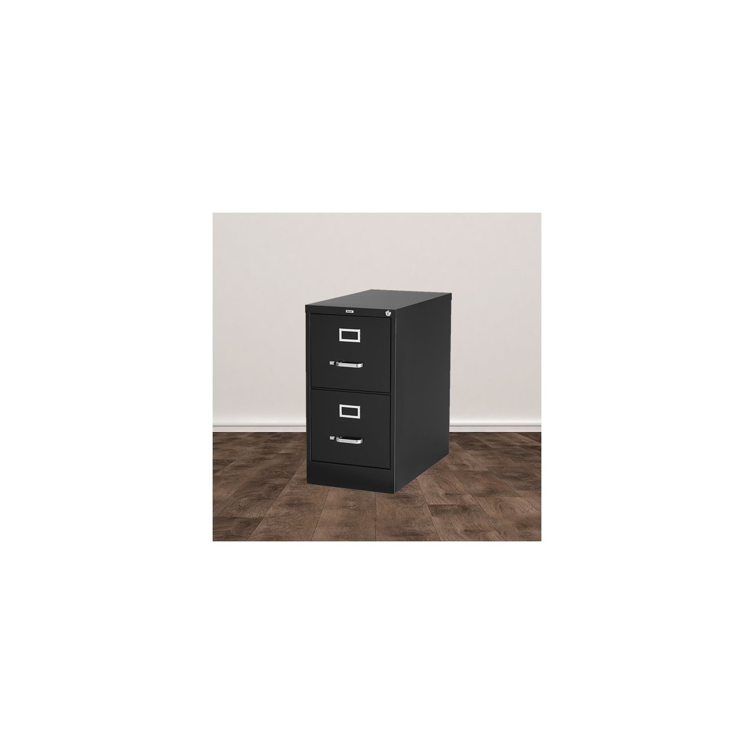 Trent Home Cornerstone 2 Drawer Letter File Cabinet in Black
