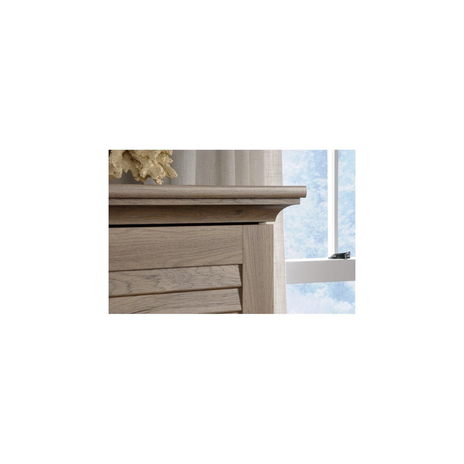 Sauder Harbor View Storage Cabinet in Salt Oak