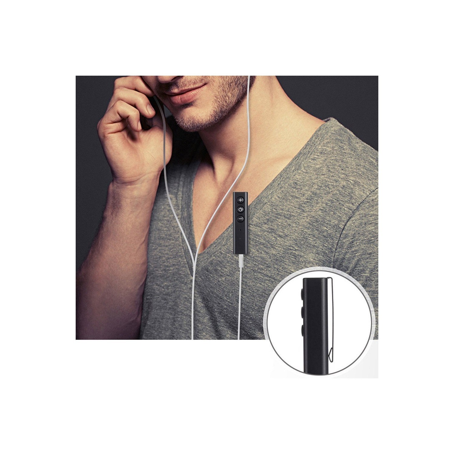 axGear Adaptateur stéréo sans fil audio sans fil 3.5 mm AUX pour récepteur de musique Bluetooth