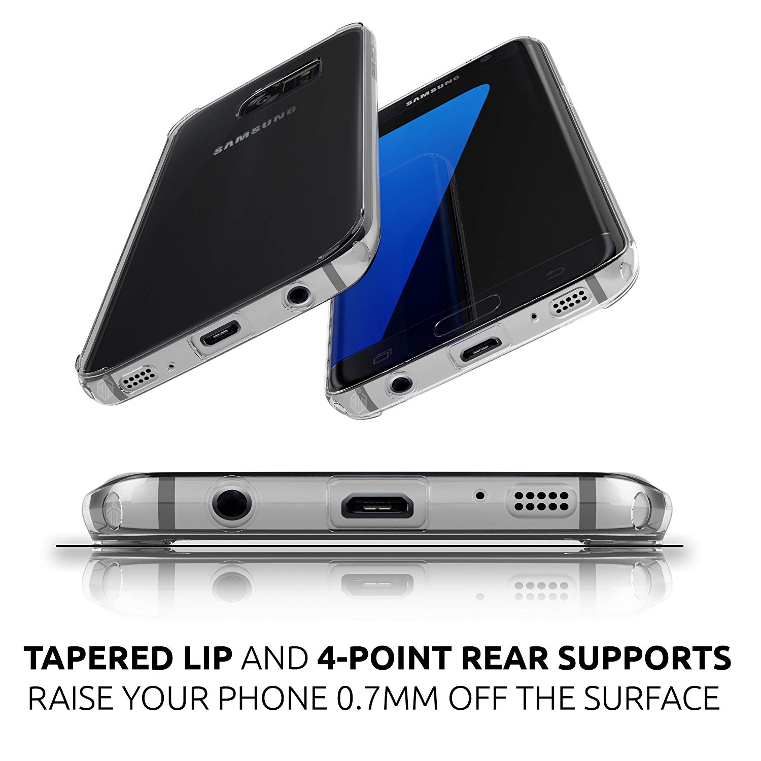 Samsung Galaxy S7 Edge Case - Inskin [Crystalline] Scratch Resistant Clear Hybrid Case for Samsung® Galaxy® S7 Edge 5.5' [NOT