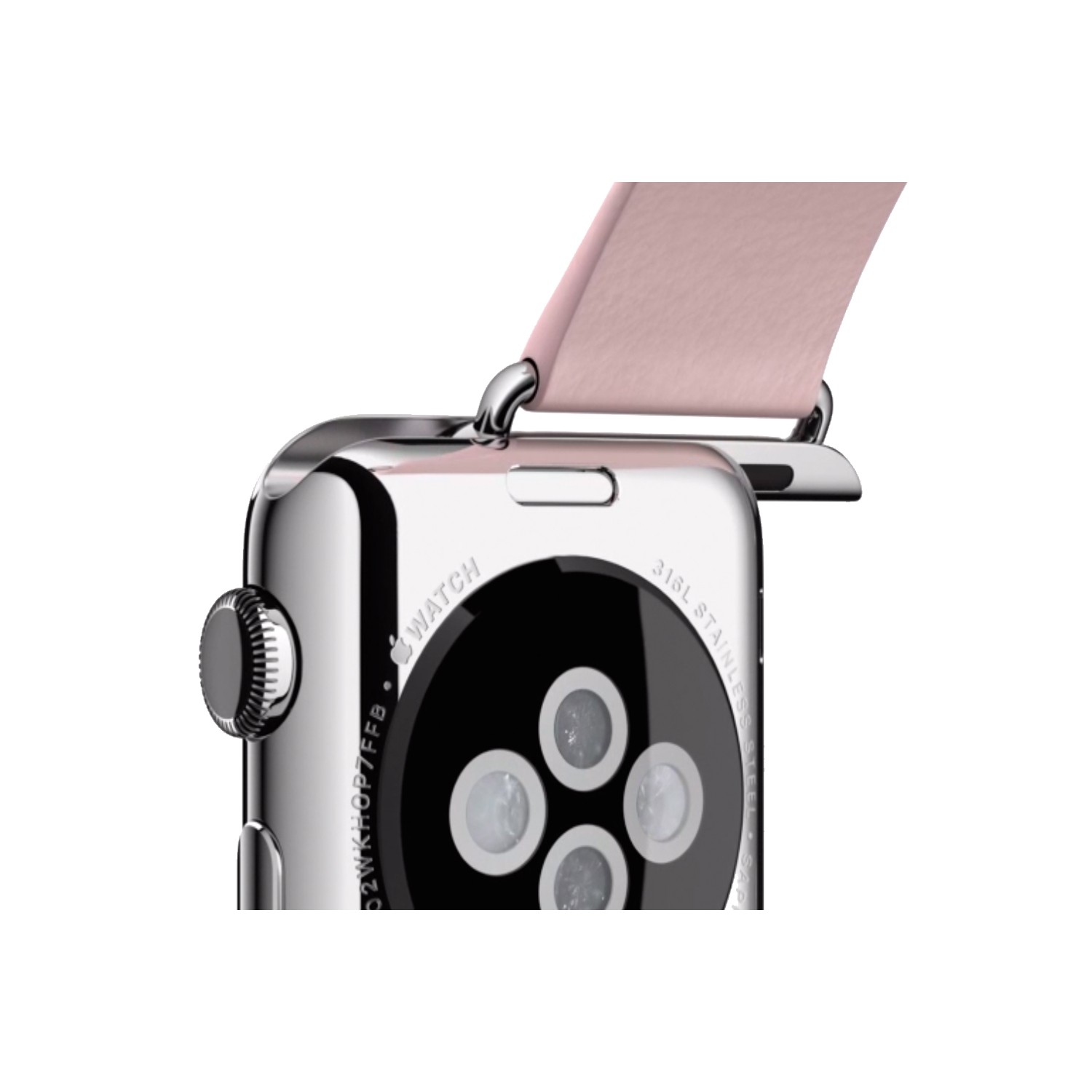 Brown / White Stitching, Mens' Waterproof, Leather 42mm Apple Watch Band Strap, Mat Finish, Fits Series 1, 2 & 3