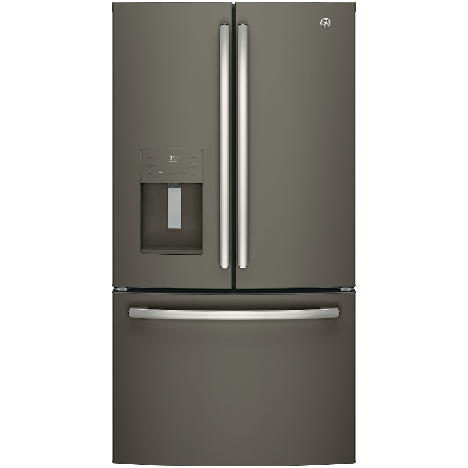 GE 36" 25.5 Cu. Ft. French Door Refrigerator with Water & Ice Dispenser - Slate