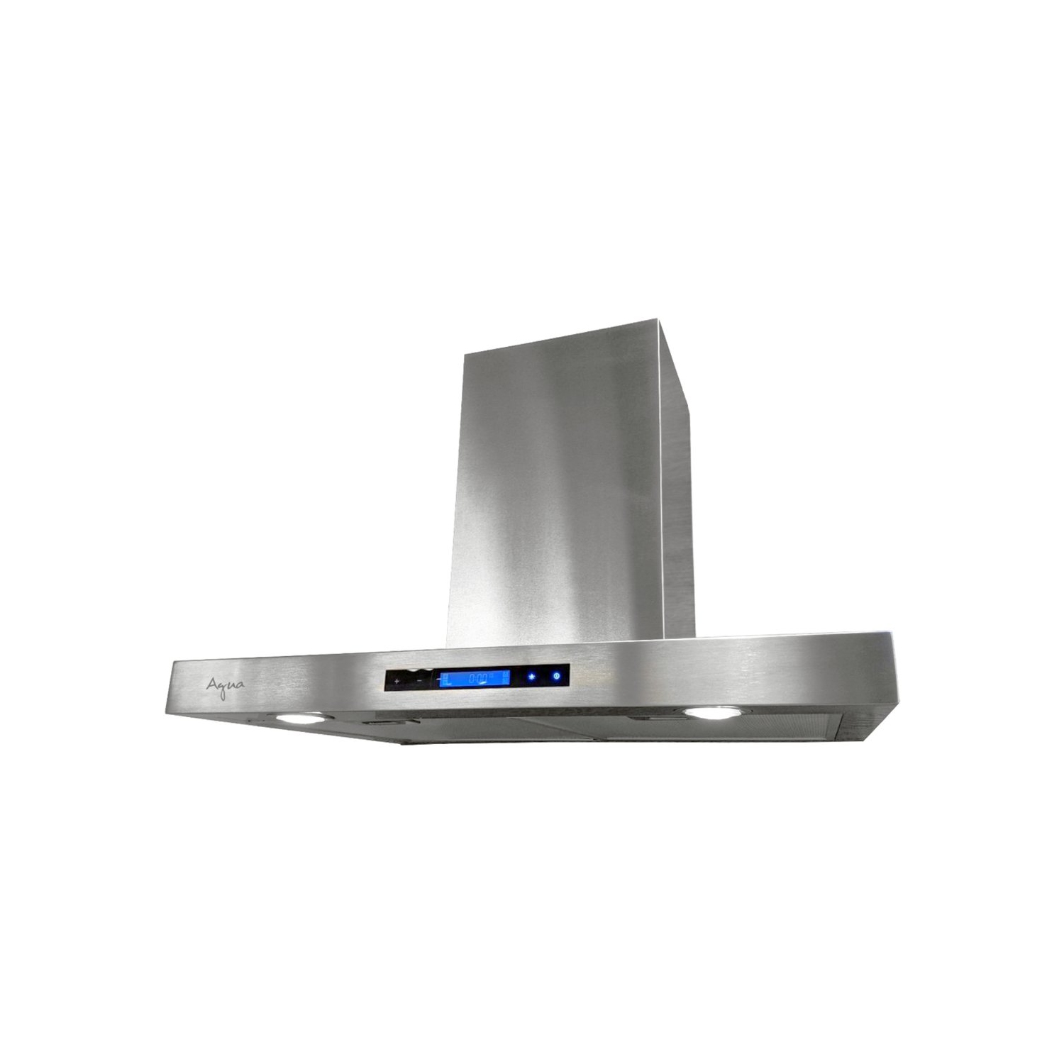 Agua Canada - Hercules - Hotte de cuisine carrée en acier inoxydable de 30 pouces, 500 CFM avec lumières Leds