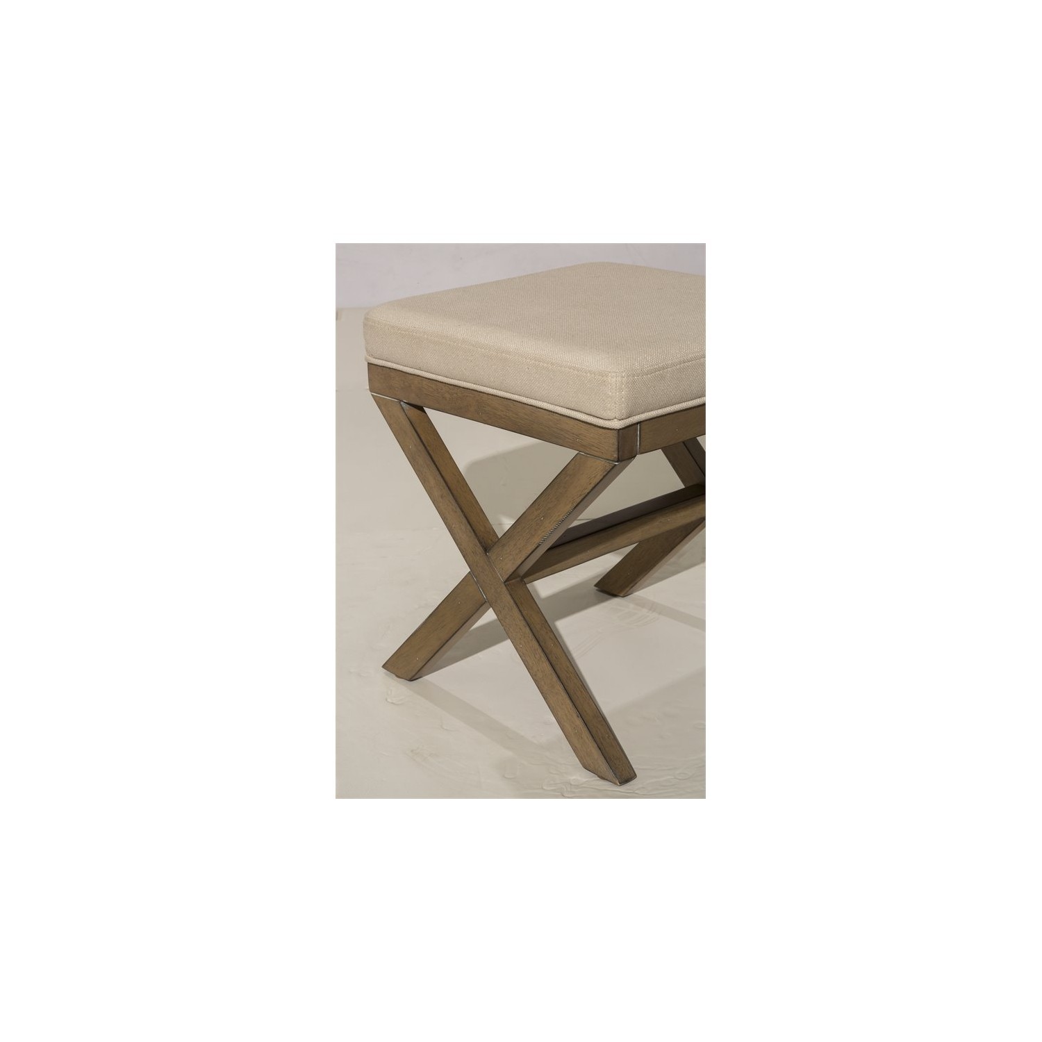 Hillsdale Somerset Vanity Stool in Driftwood