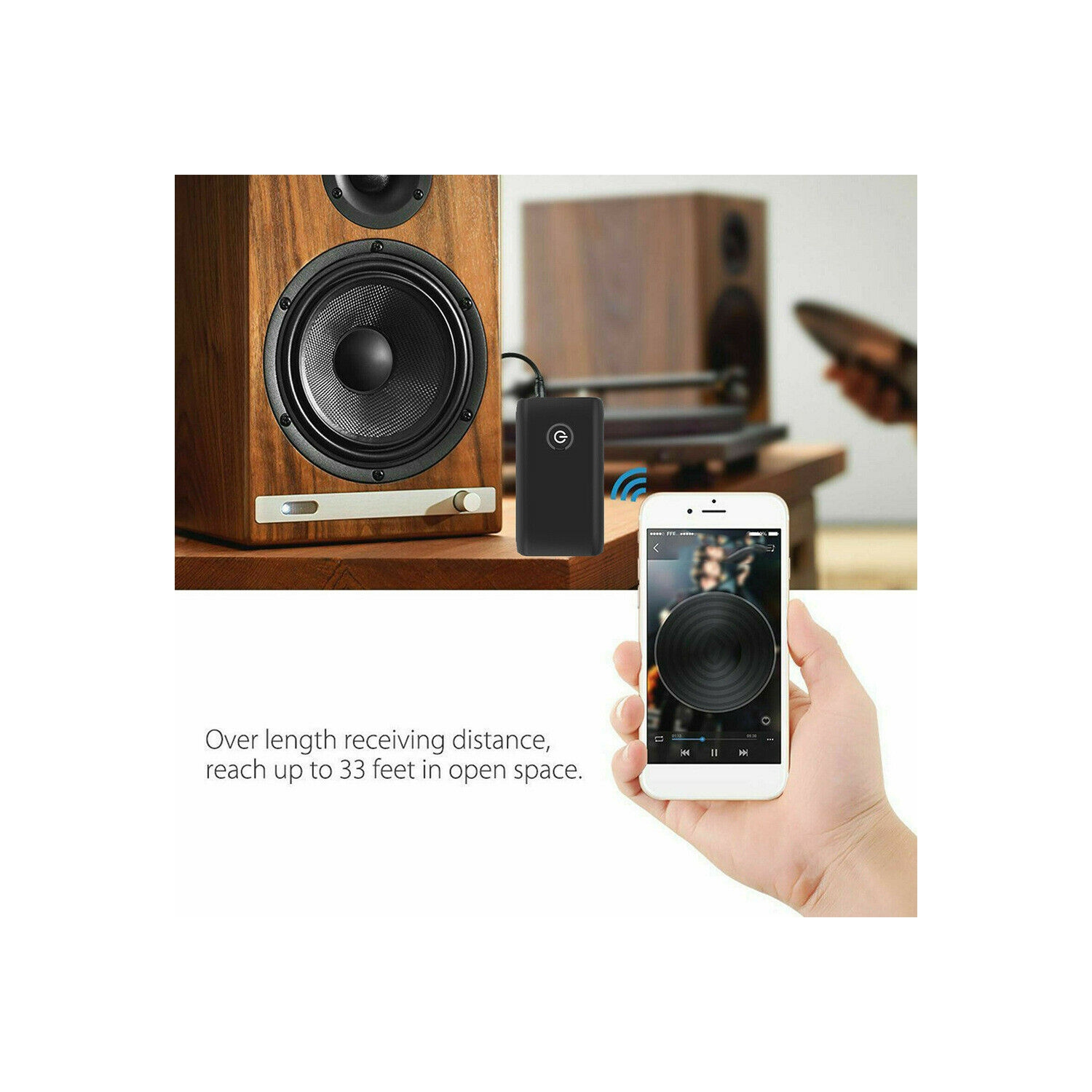 Récepteur émetteur-récepteur Bluetooth 5,0 3-en-1 de Navor Adaptateur audio sans fil portatif rechargeable avec 3,5&nbsp;mm prise auxiliaire USB pour