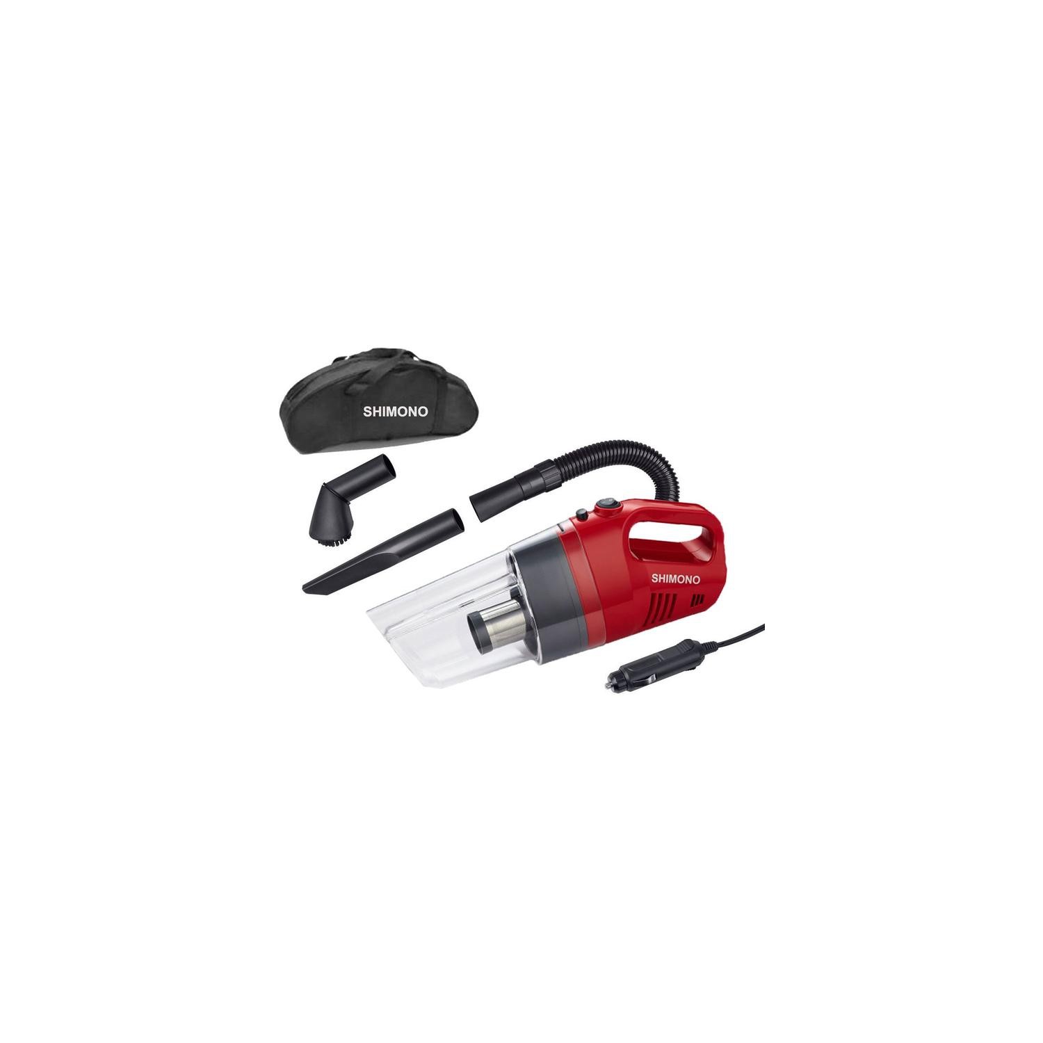 Shimono Pro-cyclone Bagless Car Vacuum SVC 1020-C Red