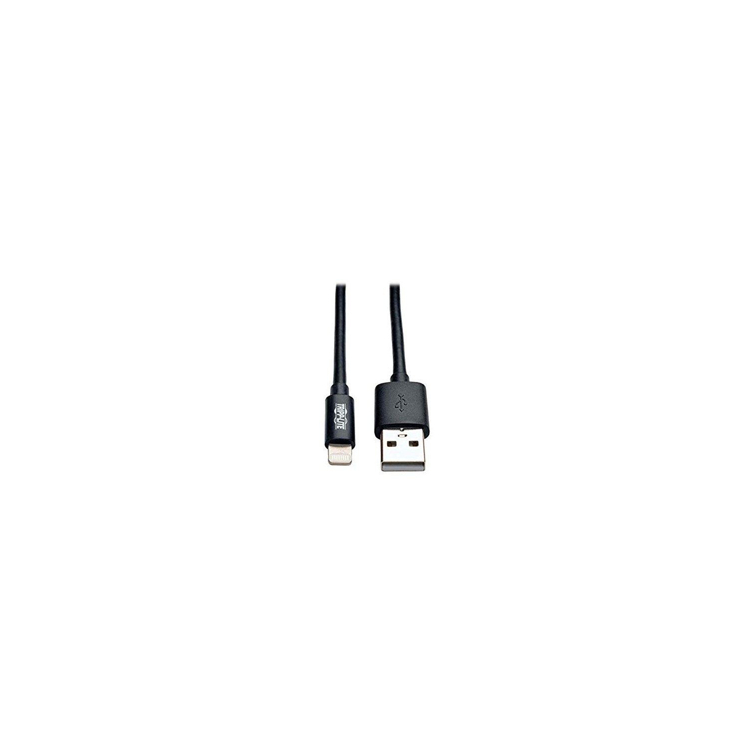 Tripp Lite Apple MFI Certified 6-Feet 2M Lightning to USB Cable Sync Charge iPhone iPod iPad-Black (M100-006-BK)