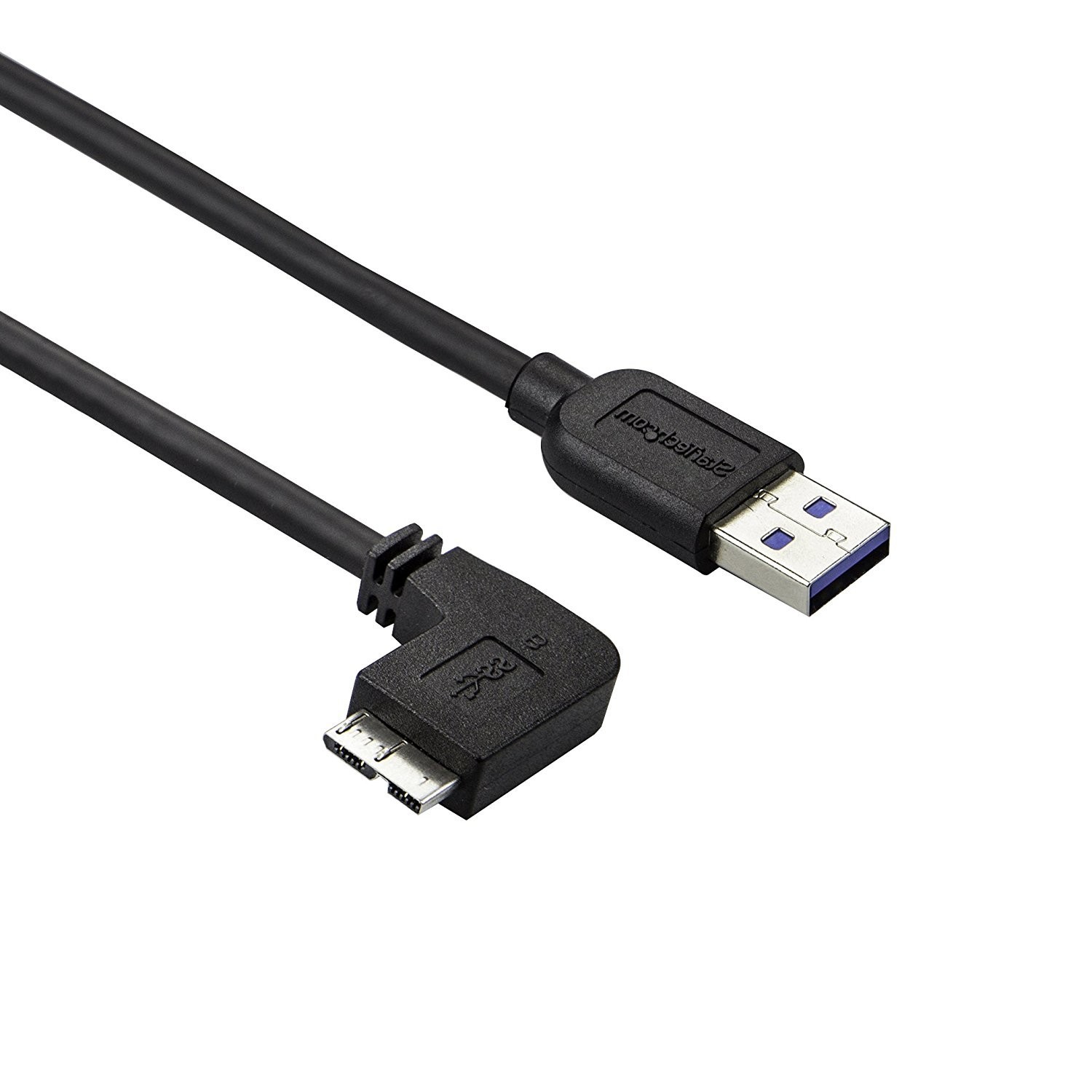 StarTech 0.5m Slim Left-Angle Micro USB 3.0 Cable - M/M - USB 3.1 Gen 1