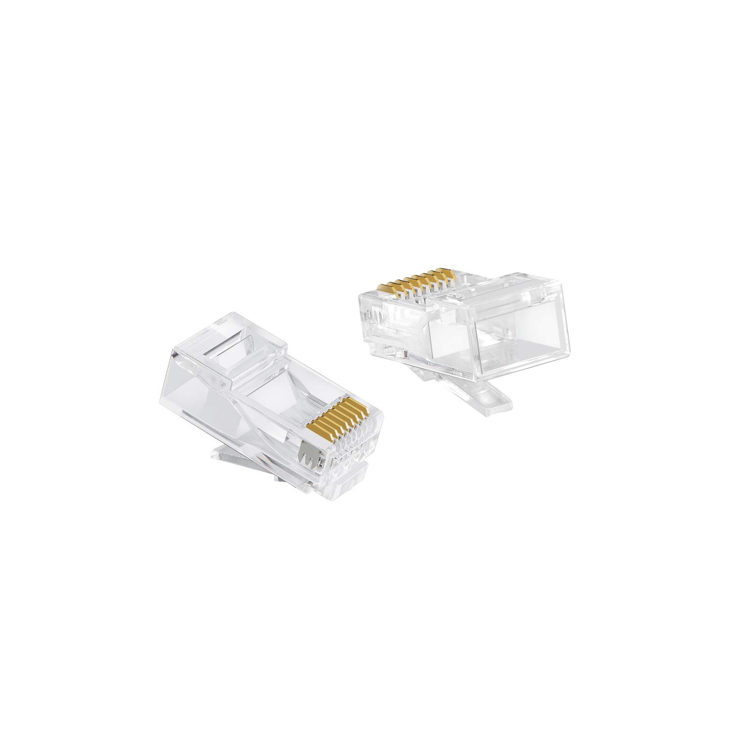 CableCreation 100-PACK Cat 6 RJ45 Connector, UTP Network Plug, Transparent