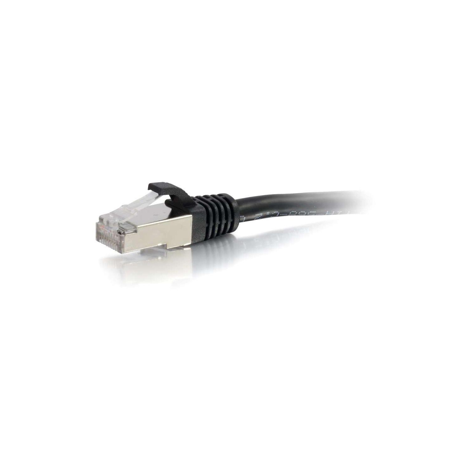 ORTRONICS 1FT CAT6 SNAGLESS STP CABLE-BLK