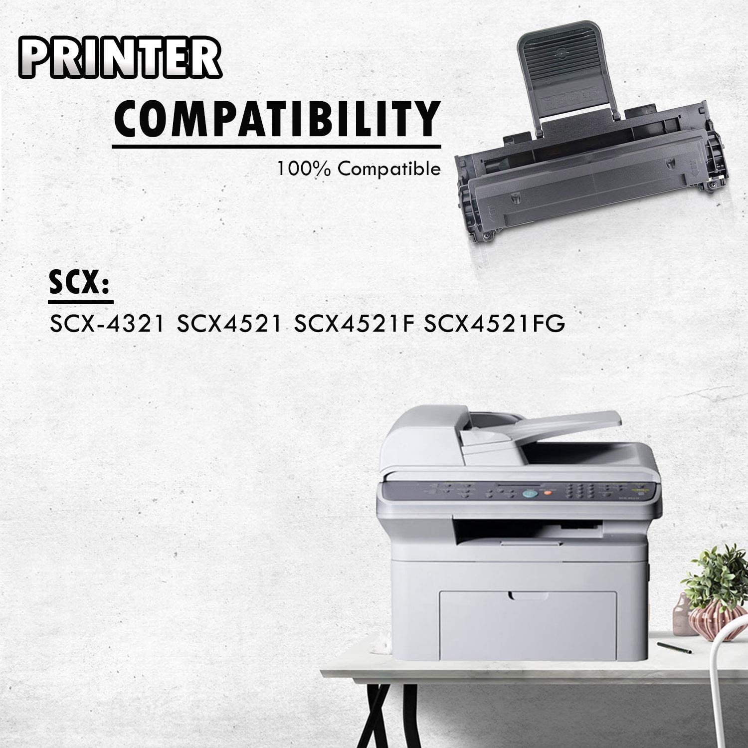 Inkfirst® Compatible Toner Cartridge SCX4521 SCX4521D3 Replacement for Samsung SCX4521 Black SCX-4321 SCX4521 SCX4521F