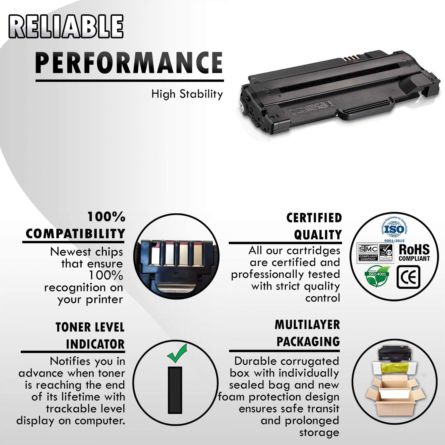 Inkfirst® High Yield Compatible Toner Cartridge 1130 330-9553 Replacement for Dell 1130 1135 Black 1135N 1130 1130N 1133