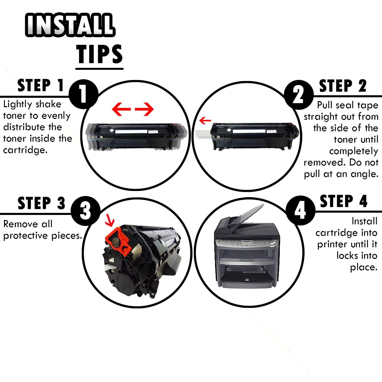 Inkfirst Compatible Toner Cartridge Replacement for Canon 104 FX9 FX10 0263B001AA FAXPHONE L100 L120 L90 imageCLASS D480