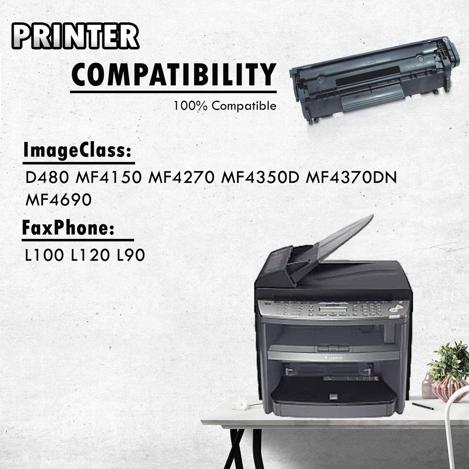 Inkfirst Compatible Toner Cartridge Replacement for Canon 104 FX9 FX10 0263B001AA FAXPHONE L100 L120 L90 imageCLASS D480