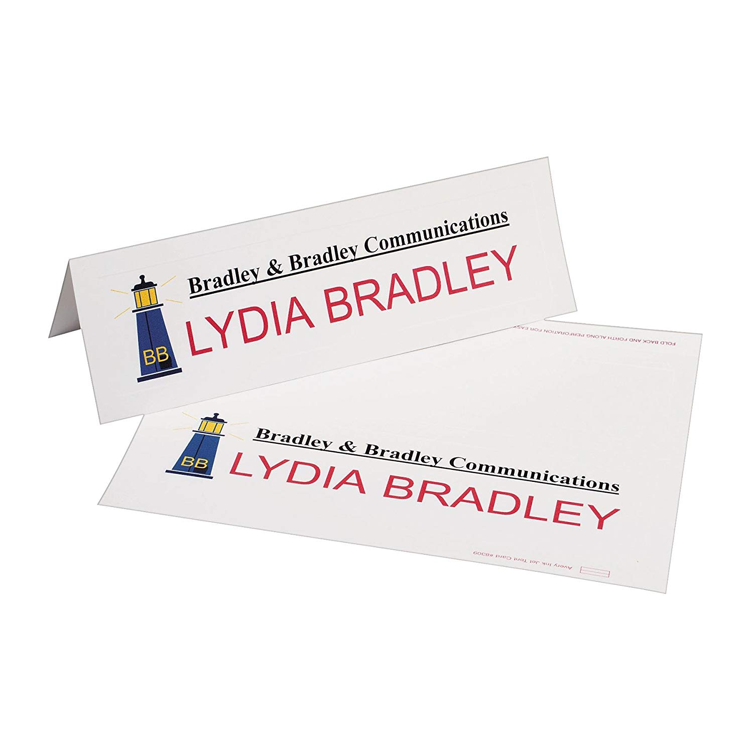 Avery – grandes cartes publicitaires triangulaires imprimables, impression recto verso, 3-1/2 x 11 po, 50 cartes (5309)