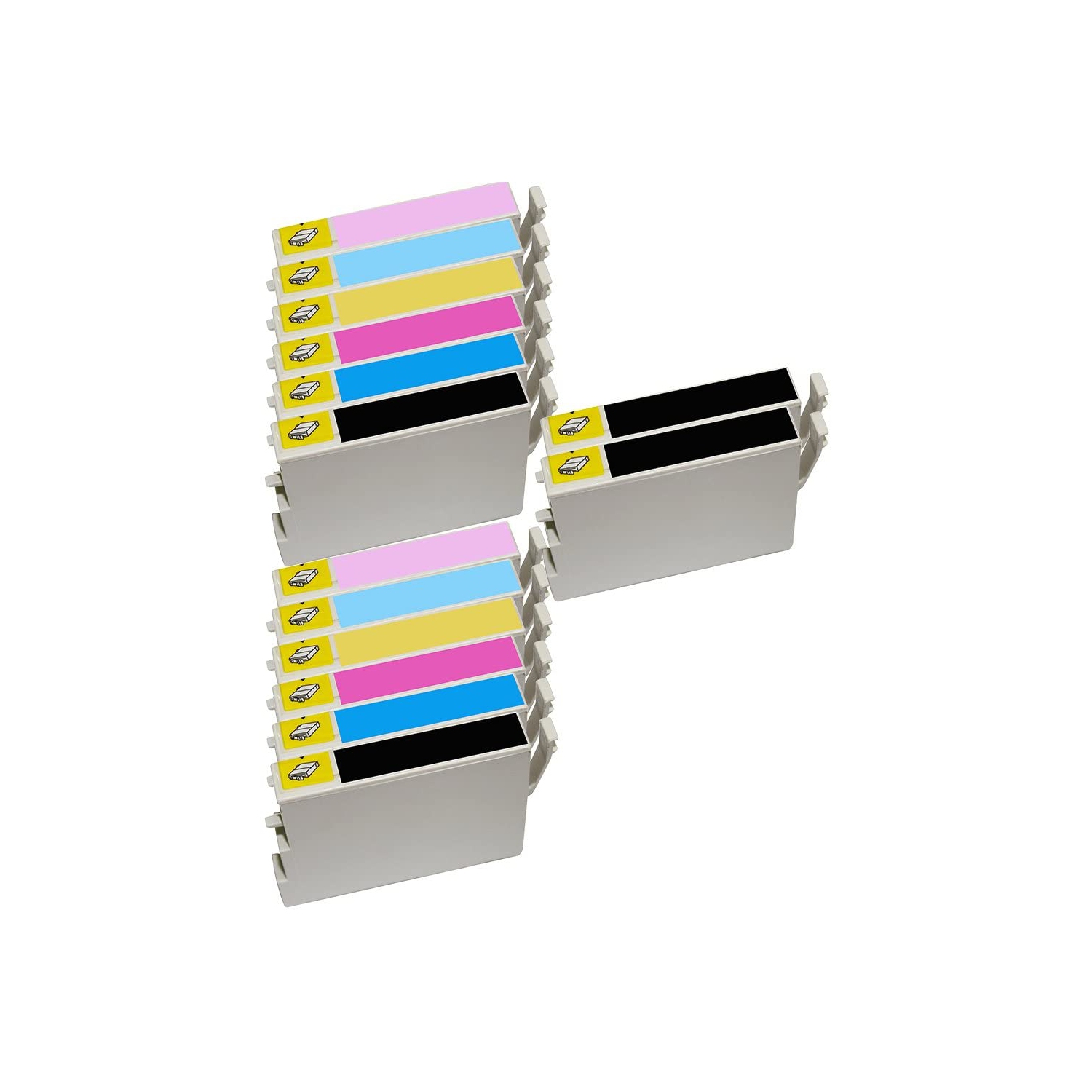 14 Inkfirst® Compatible 48 Ink Cartridges Replacement for Epson 48 Stylus Photo RX500 RX600 RX620 2 Set + 2 BK