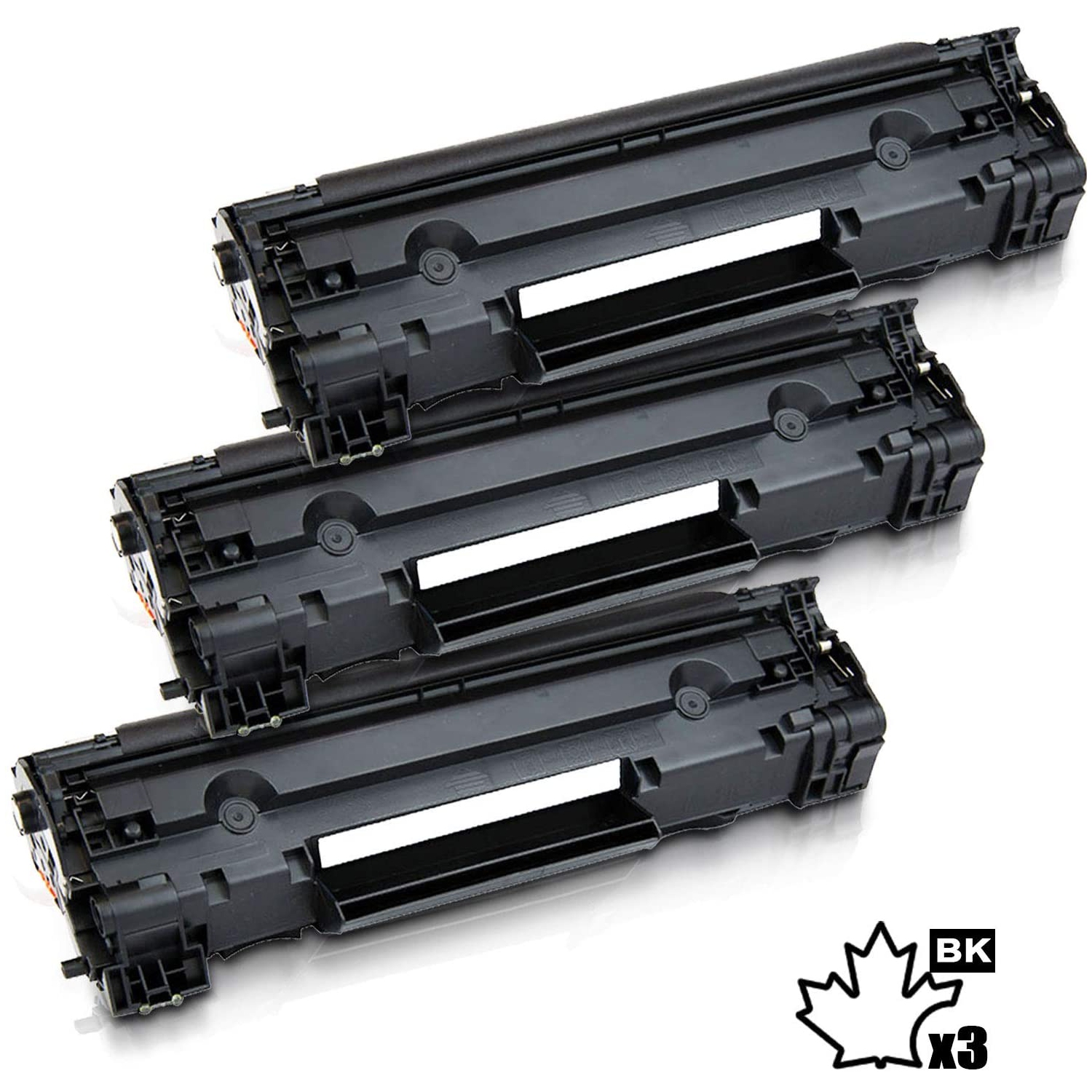 3 cartouches d’encre en poudre compatible InkFirst pour HP CF283A 83A LaserJet Pro M125nw M201dw M201n M225dw M127fn