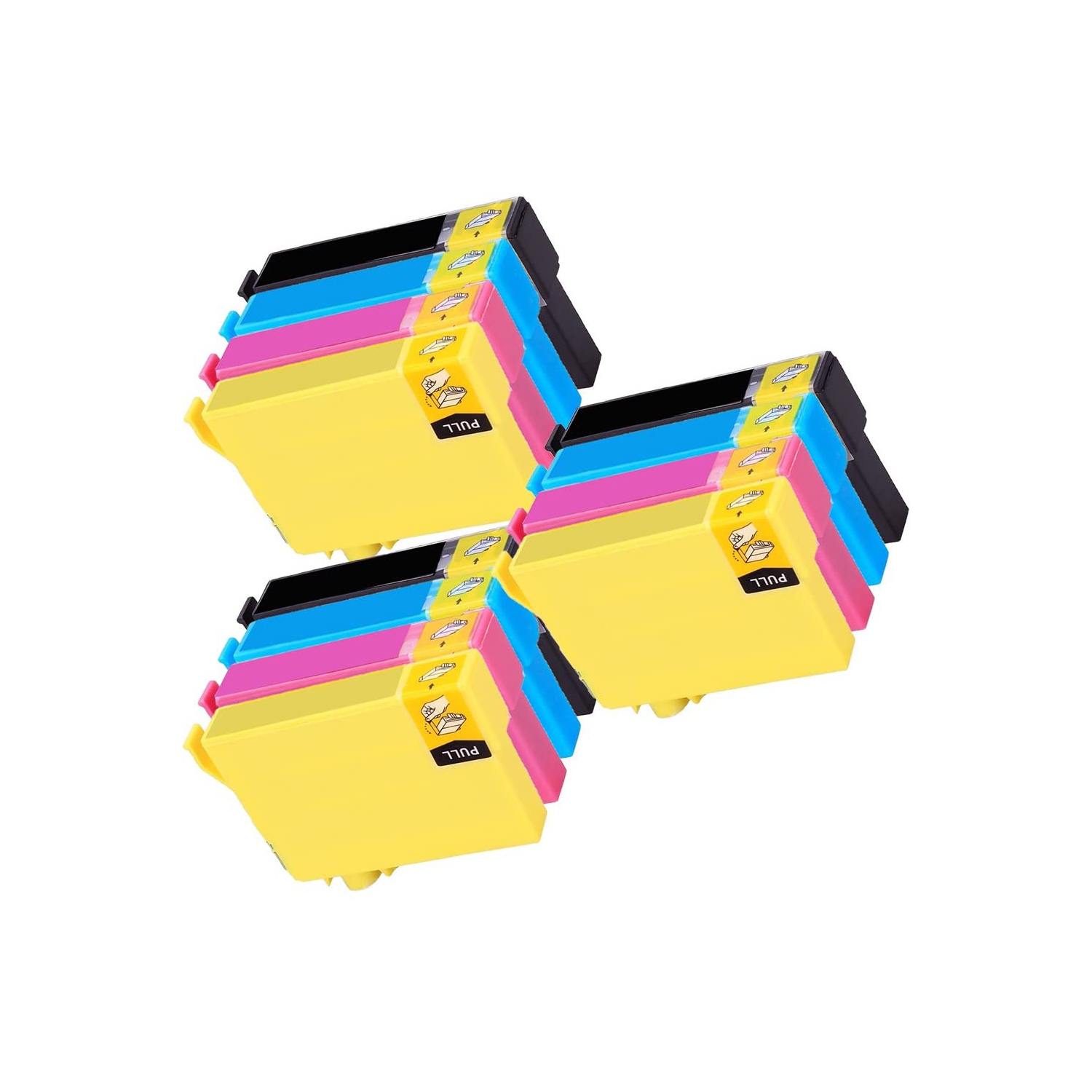 3 Ensemble de 4 cartouches d’encre de rechange 220 220XL compatibles avec InkFirst® pour Epson 220XL main-d’œuvre haute capacité 2630 2650 2660