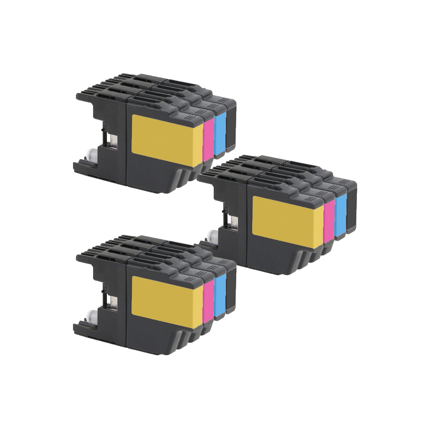 3 Set of 4 Inkfirst® Compatible Ink Cartridges Replacement for Brother LC75 MFC-J625DW MFC-J6510DW MFC-J6710DW MFC-J6910DW