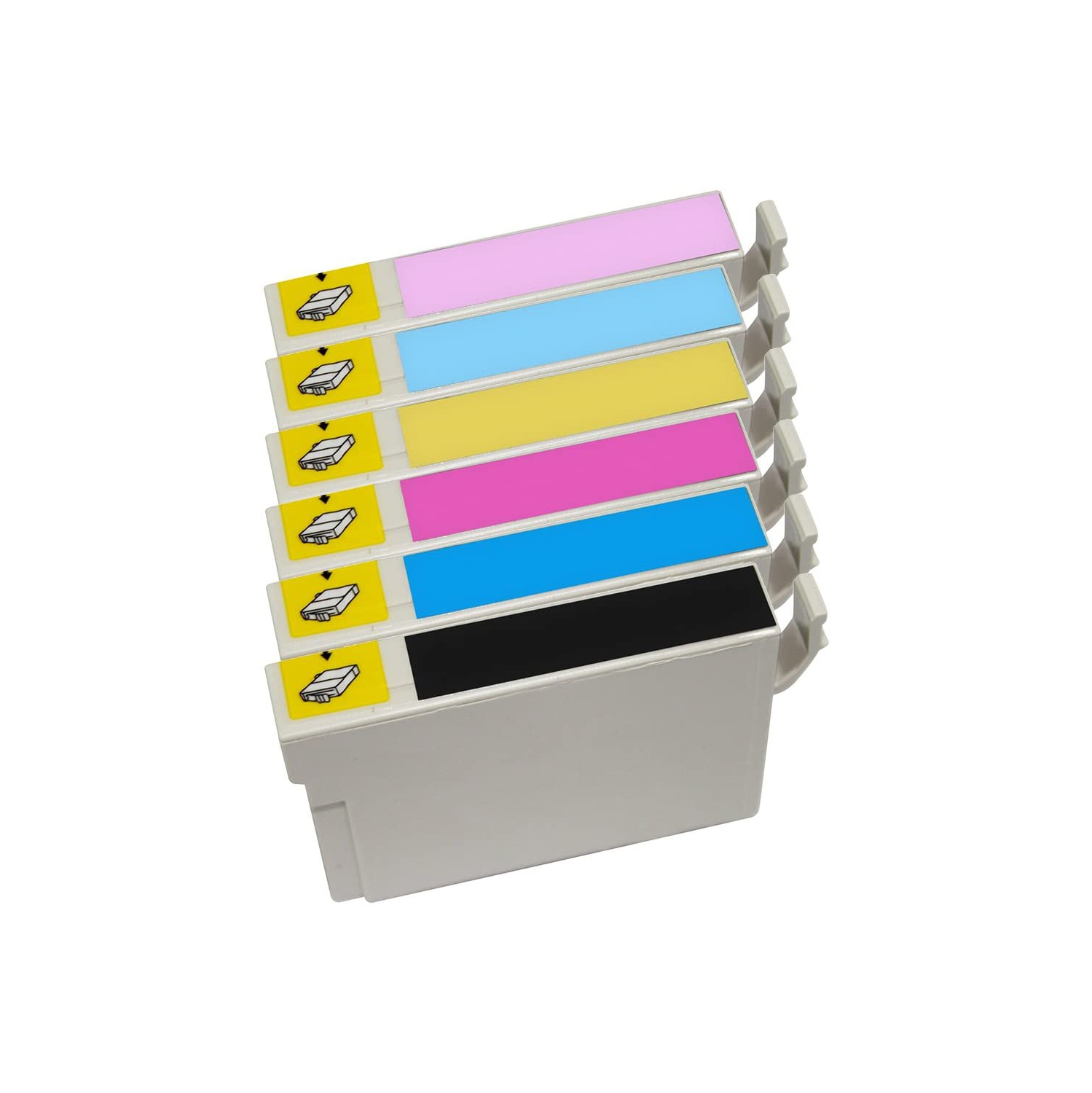 1 Set of 6 Inkfirst® Compatible 98 Ink Cartridges Replacement for Epson 98 T0981 T0982 T0983 T0984 T0985 T0986 High Yield