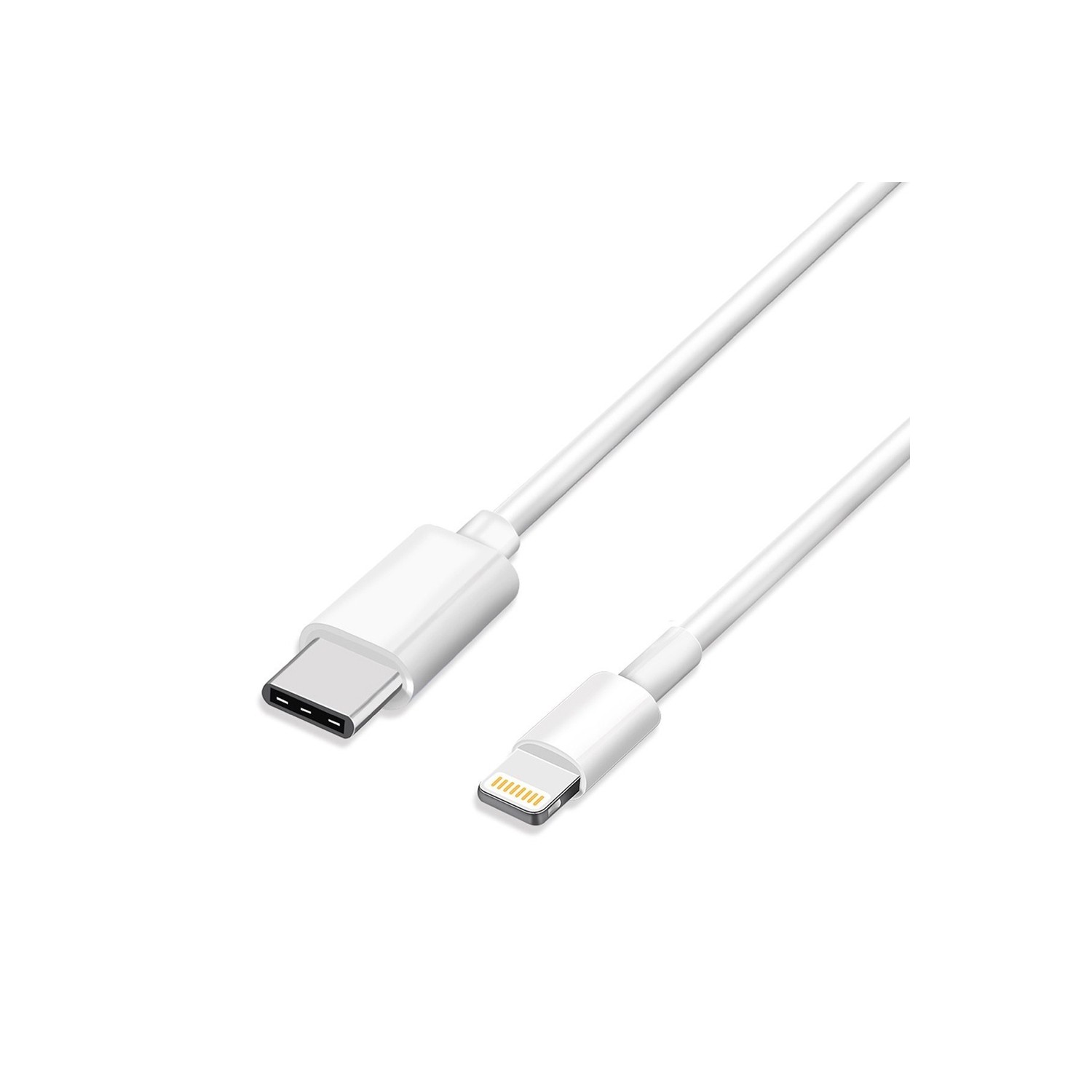Câble Lightning USB vers USB type C de 1 m blanc d’Exian