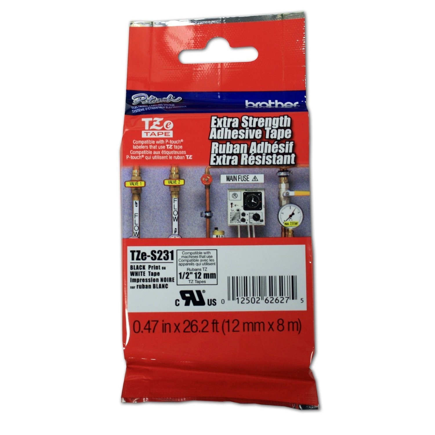 Brother TZES231 Genuine P-Touch Tape Strong Adhesive
