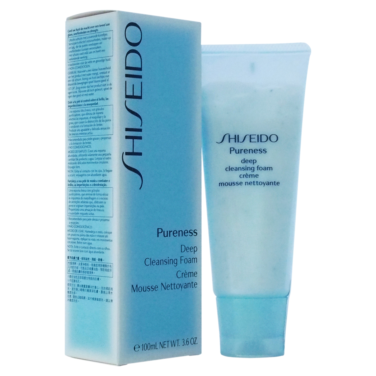 Shiseido Pureness Deep Cleansing Foam--100ml-3.6oz