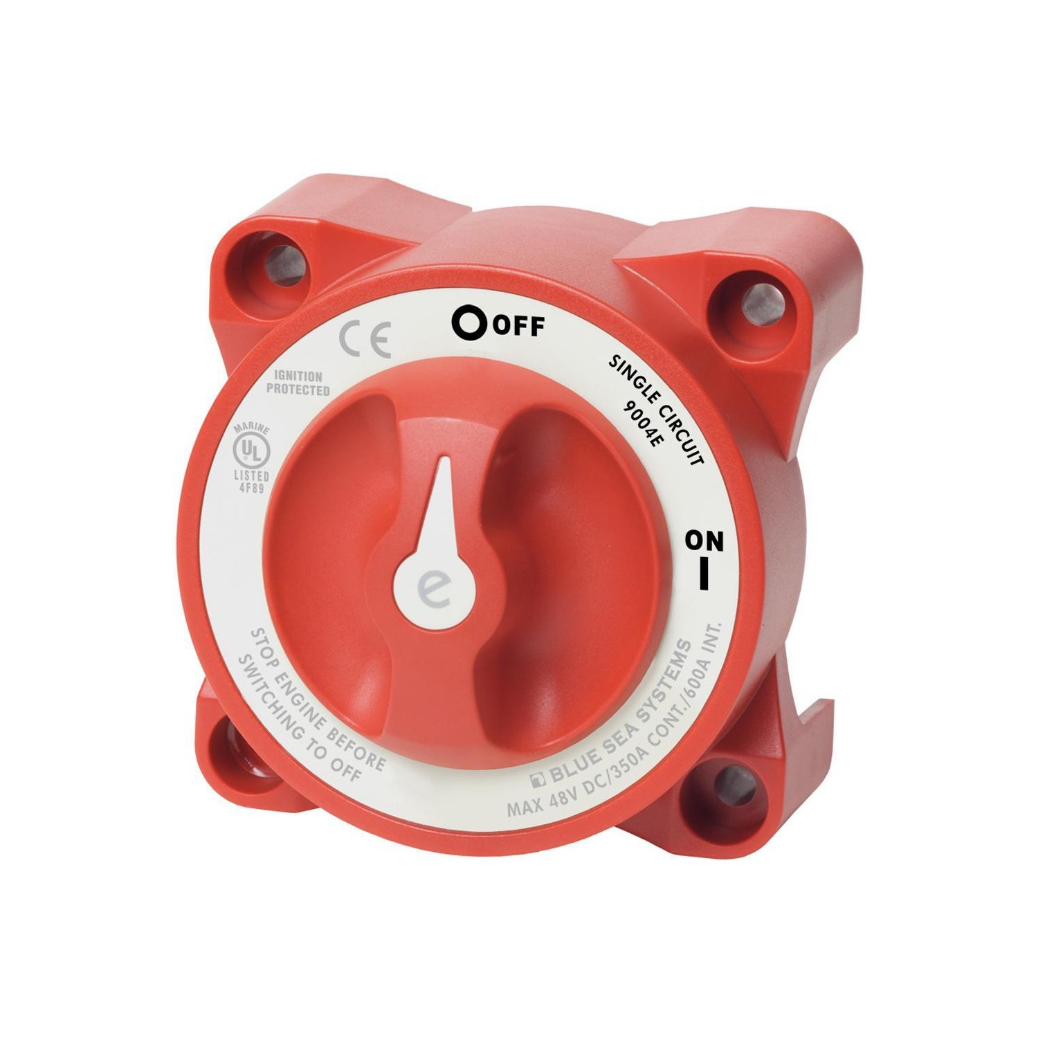 Blue Sea 9004e e-Series Battery Switch Single Circuit ON-OFF w-Alternator Field Disconnect