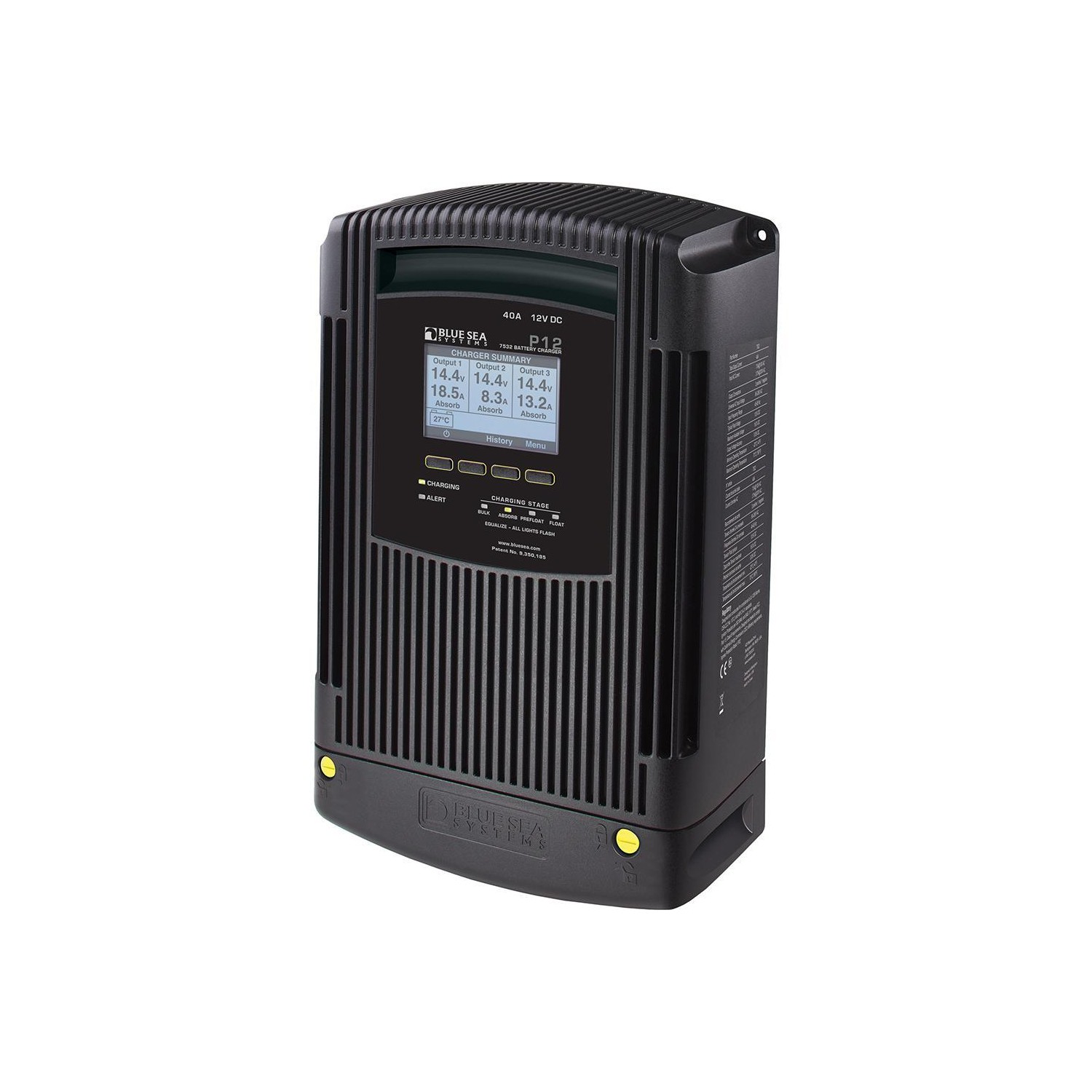 Blue Sea 7532 P12 Gen2 Battery Charger - 40A - 3-Bank