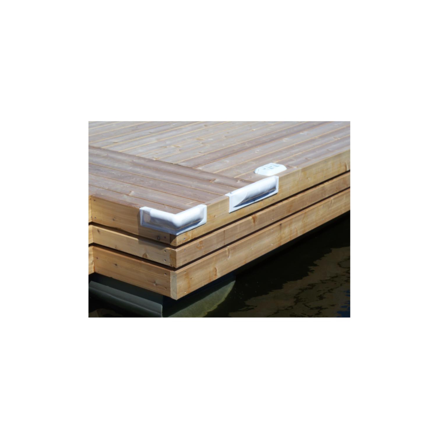 Dock Edge Dock Bumper Corner Dockguard - White