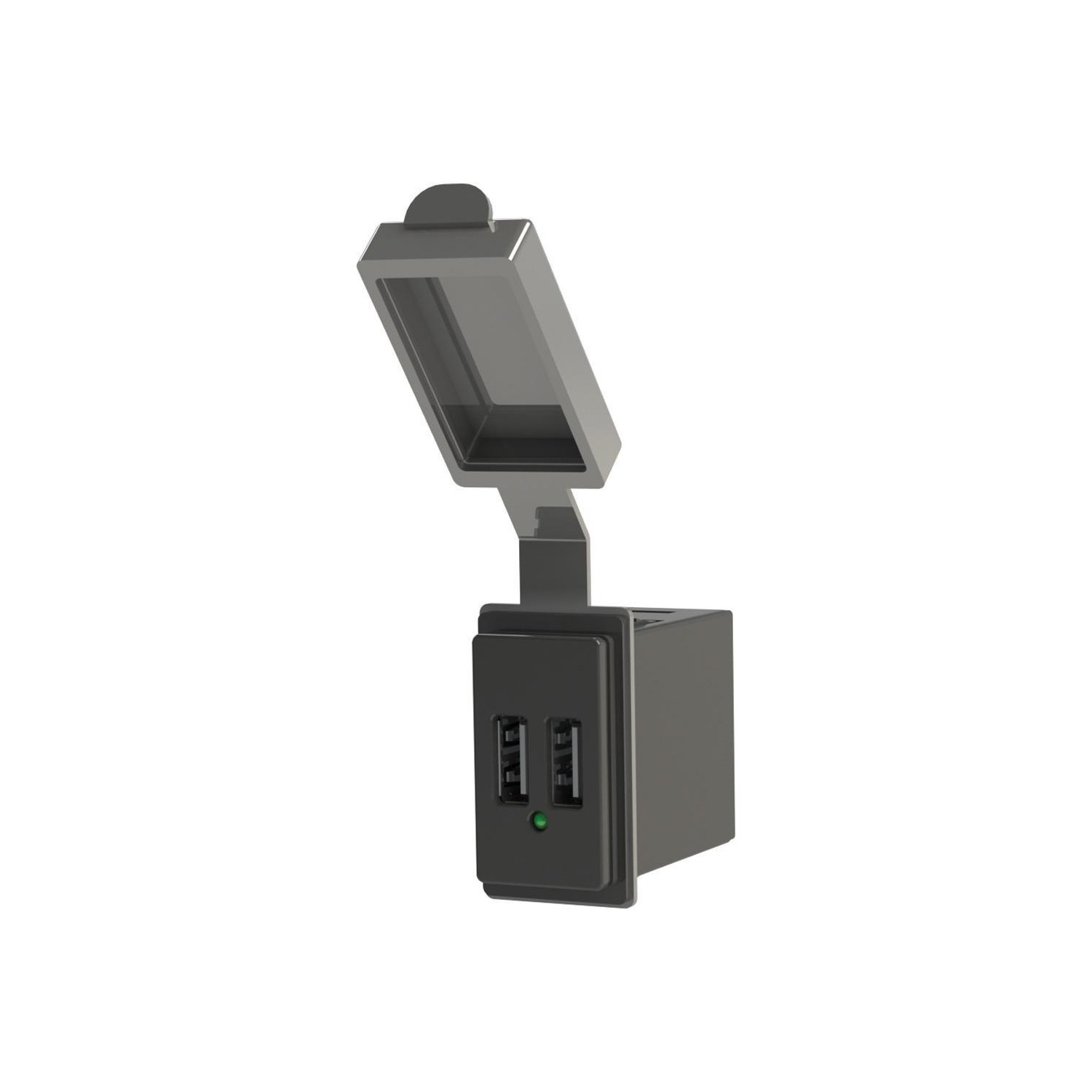 Blue Sea Dual USB Charger - 24V Contura Mount